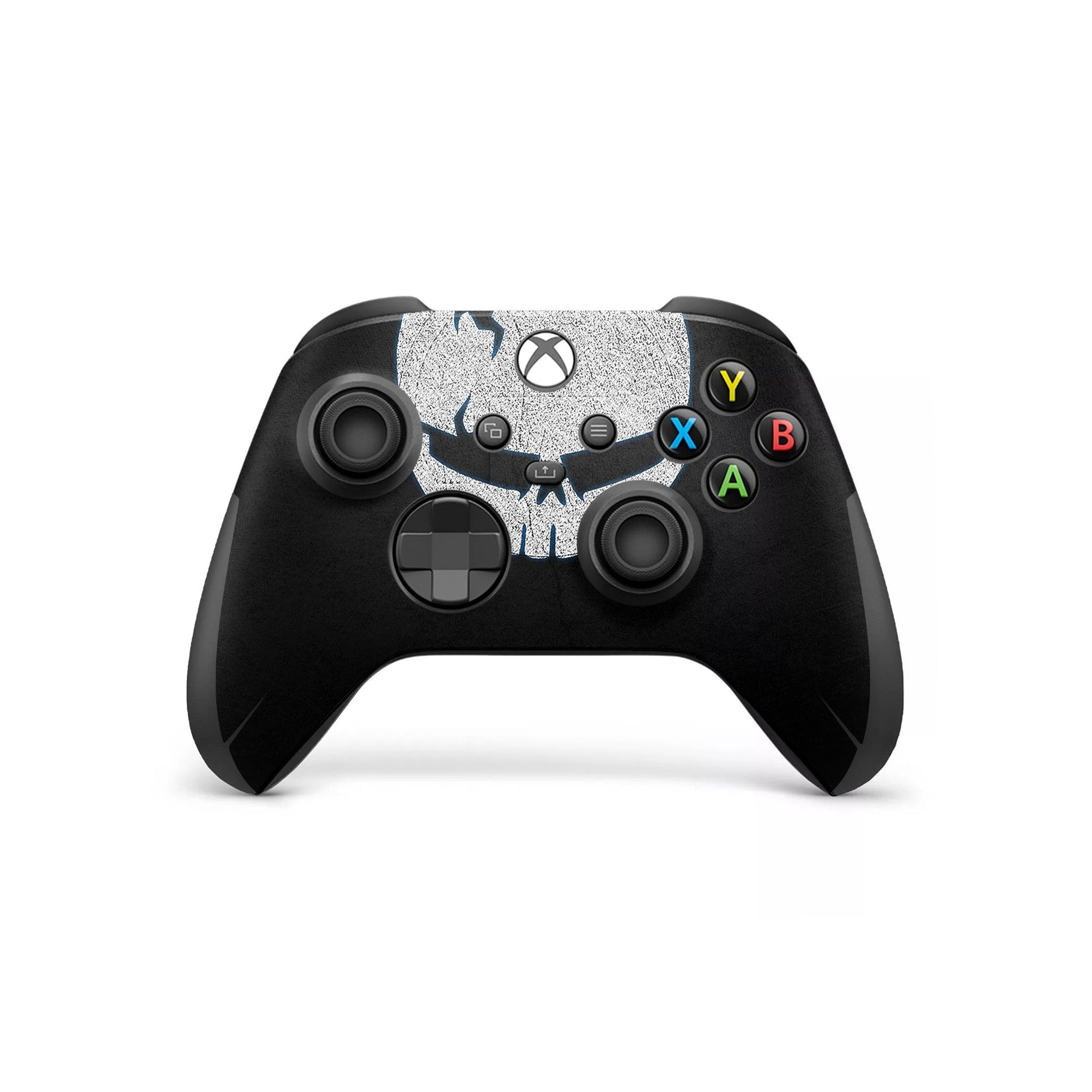 A video game skin featuring a Vigilante Justice 1 design for the Xbox Series Wireless Controller.