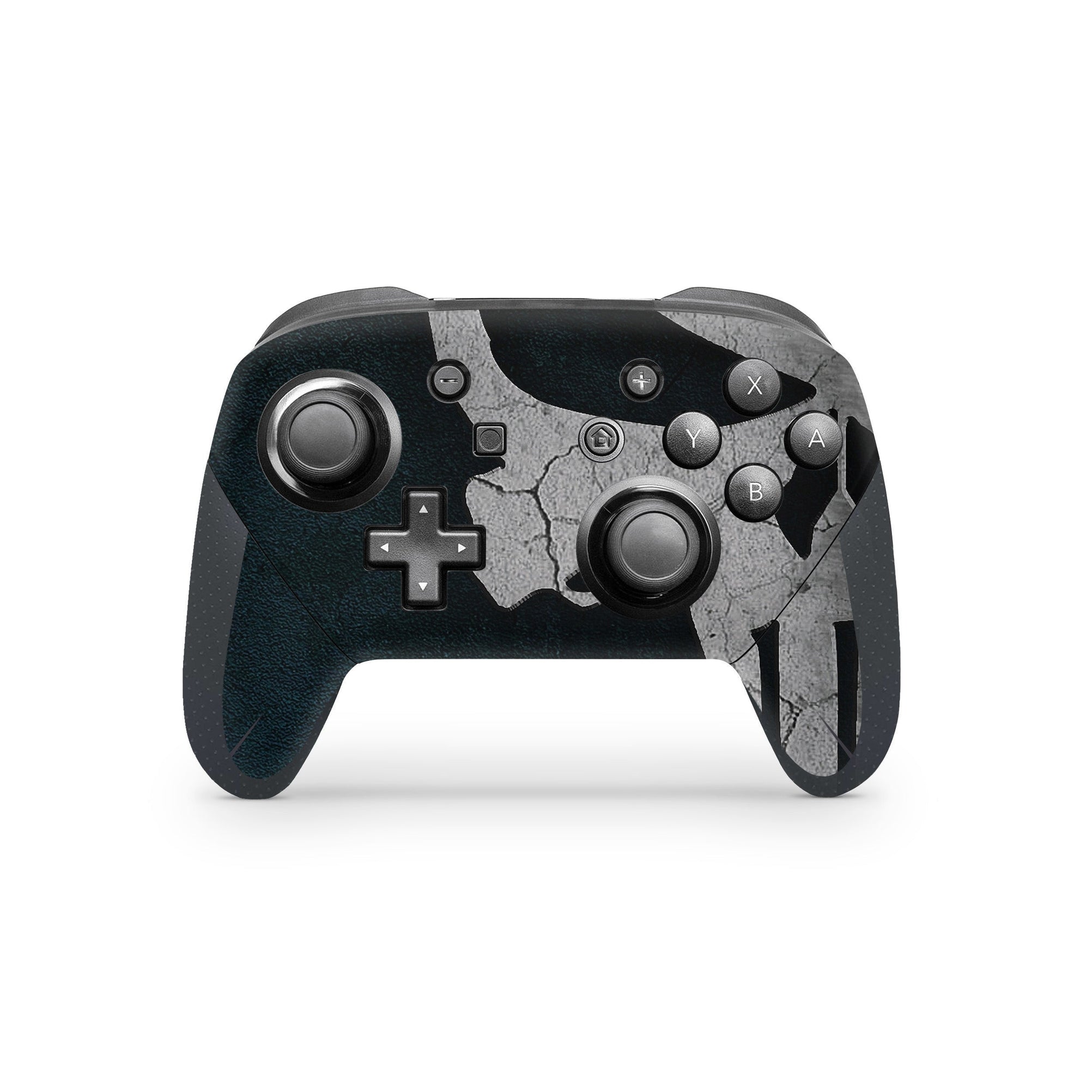 A video game skin featuring a Vigilante Justice 2 design for the Nintendo Switch Pro Controller.