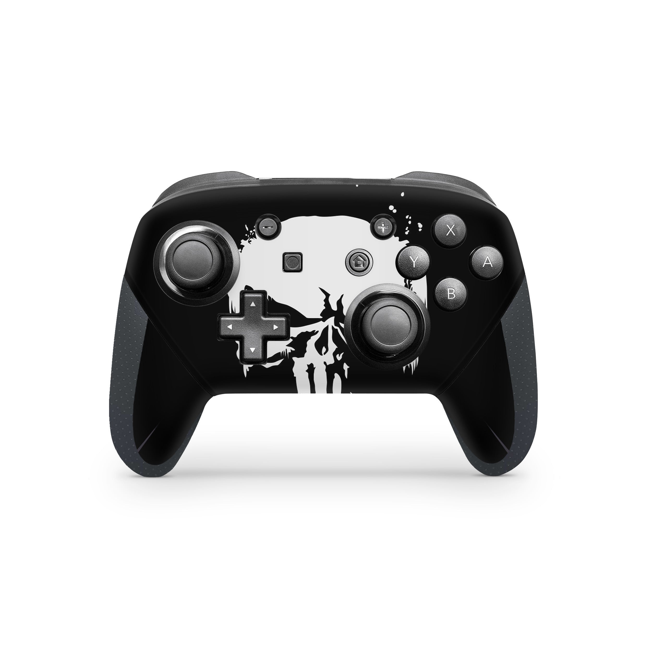 A video game skin featuring a Vigilante Justice 3 design for the Nintendo Switch Pro Controller.