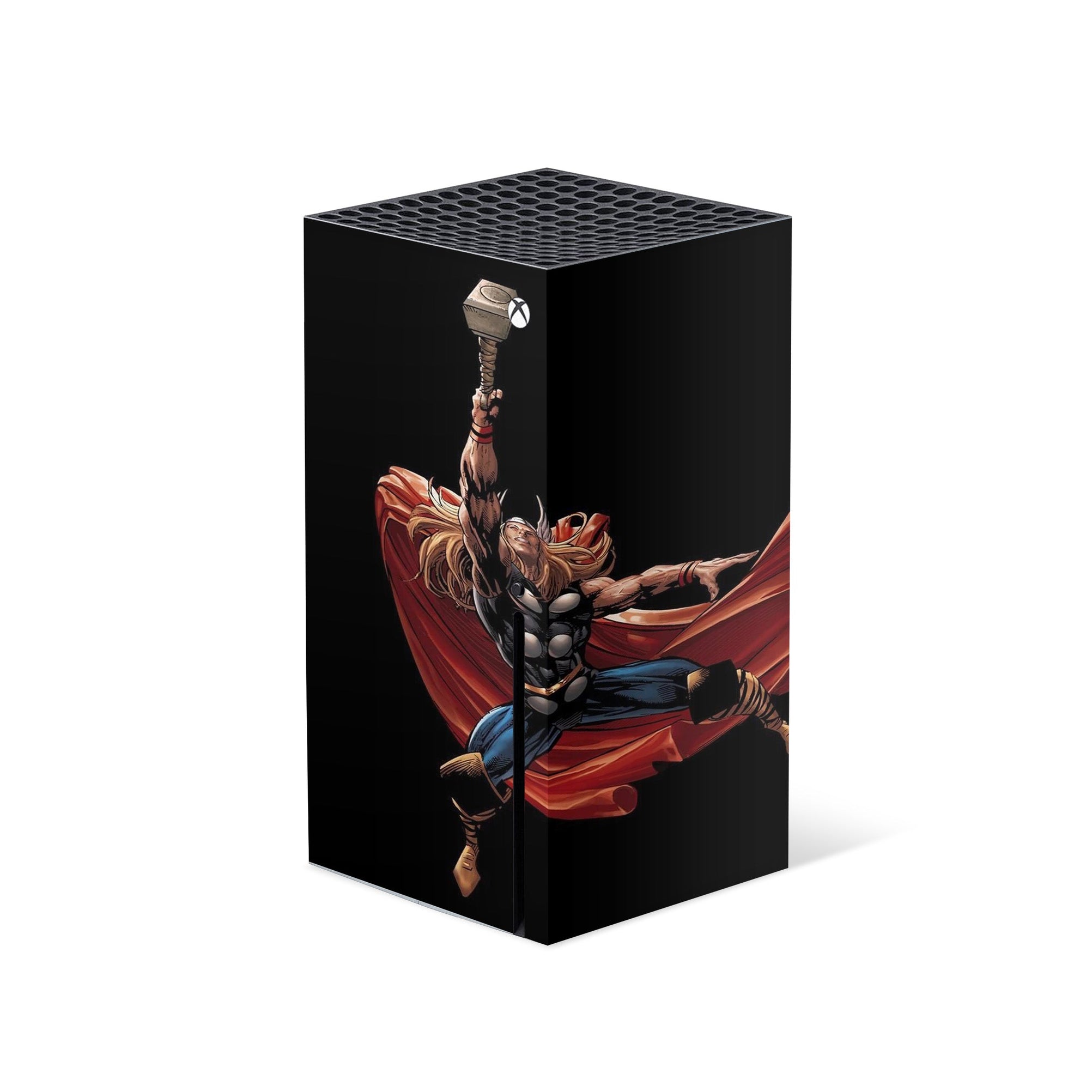 A video game skin featuring a God of Thunder 2 design for the Xbox Series X.