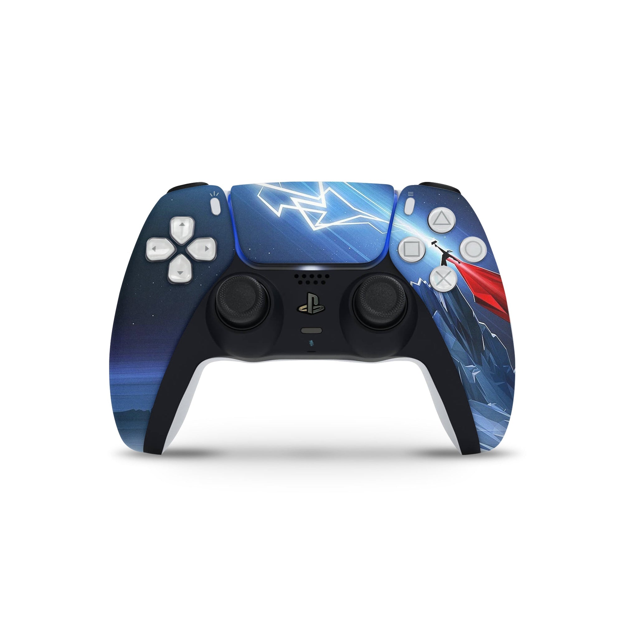 A video game skin featuring a God of Thunder 3 design for the PS5 Controller.