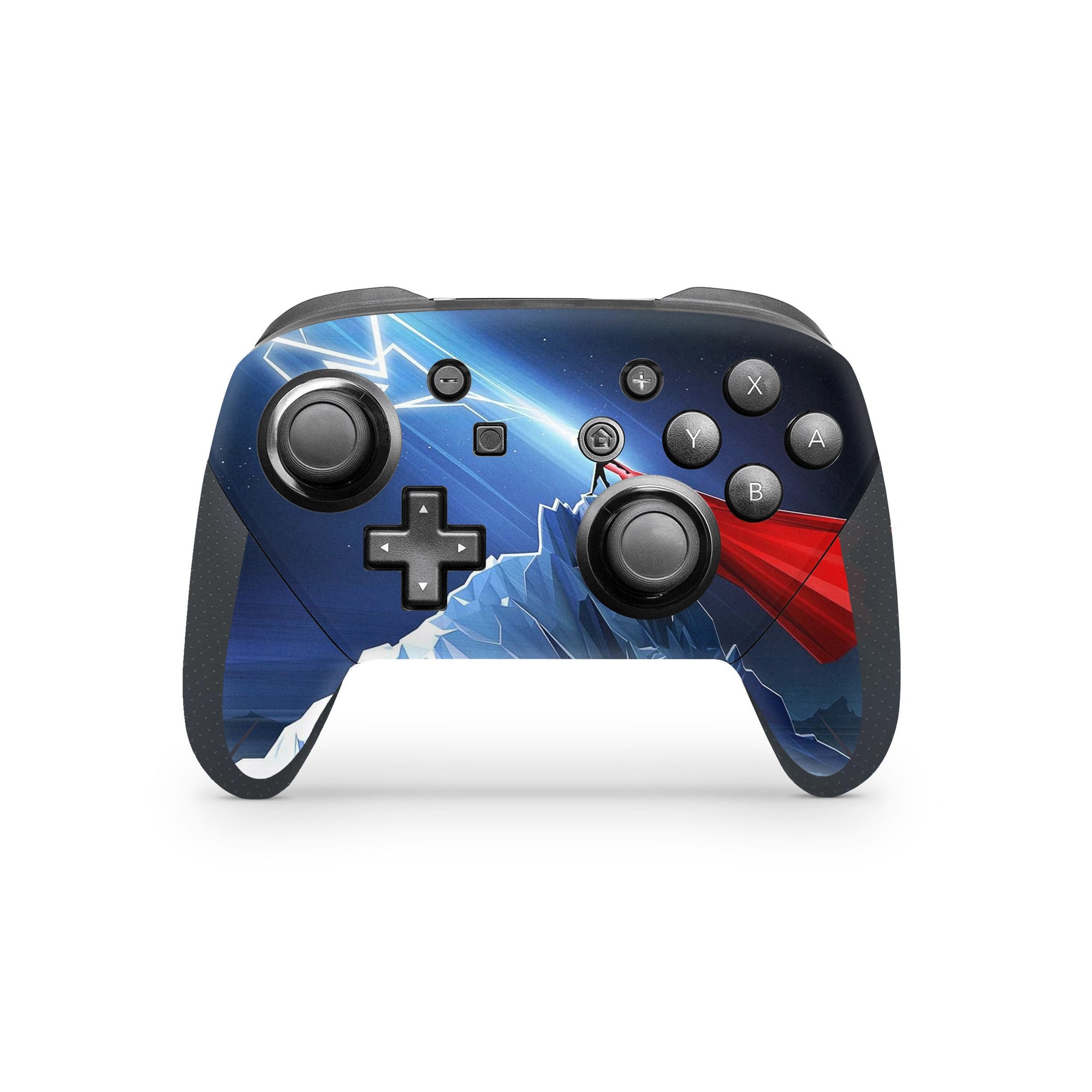 A video game skin featuring a God of Thunder 3 design for the Nintendo Switch Pro Controller.