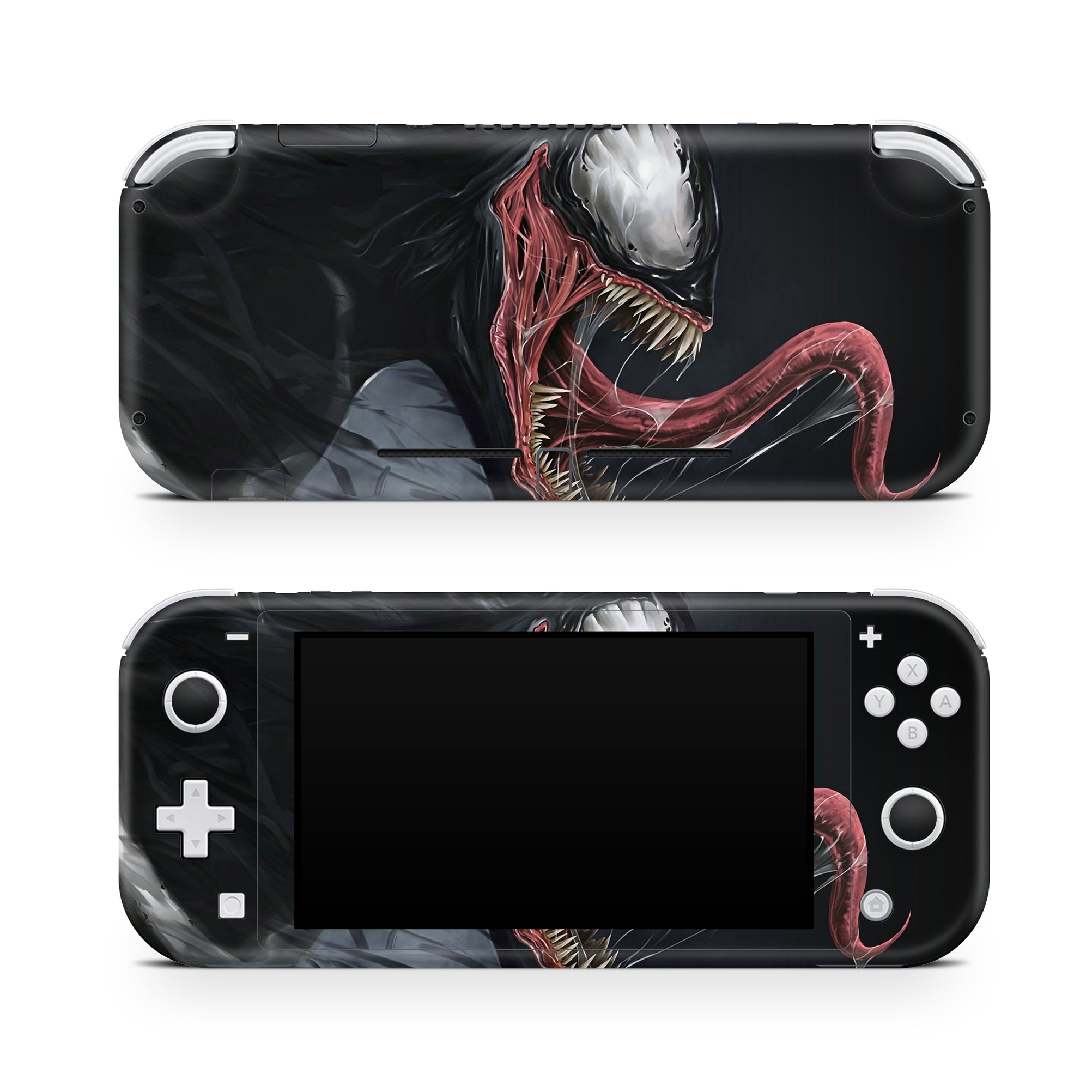 A video game skin featuring a Parasitic Predator 2 design for the Nintendo Switch Lite.