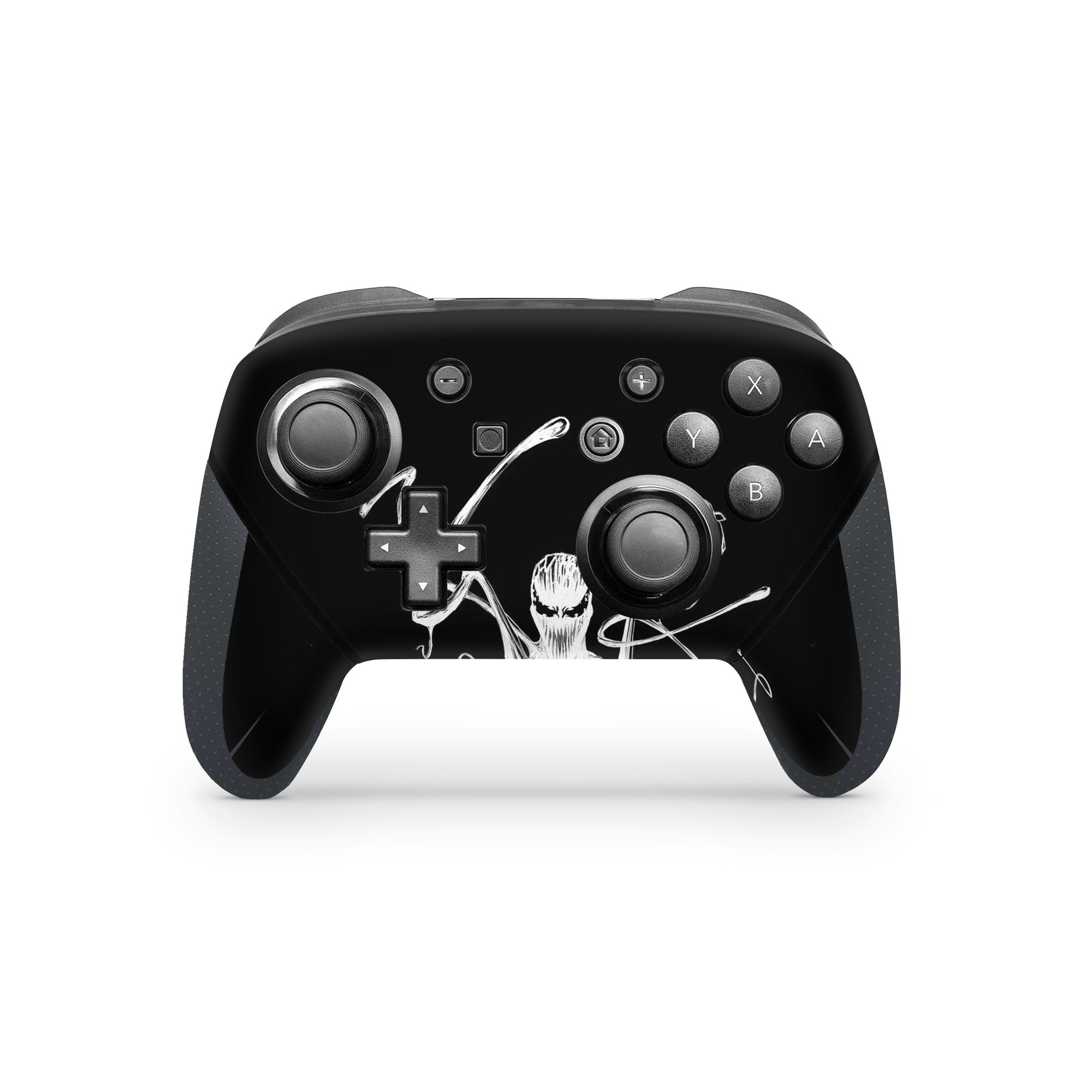 A video game skin featuring a Parasitic Predator 4 design for the Nintendo Switch Pro Controller.