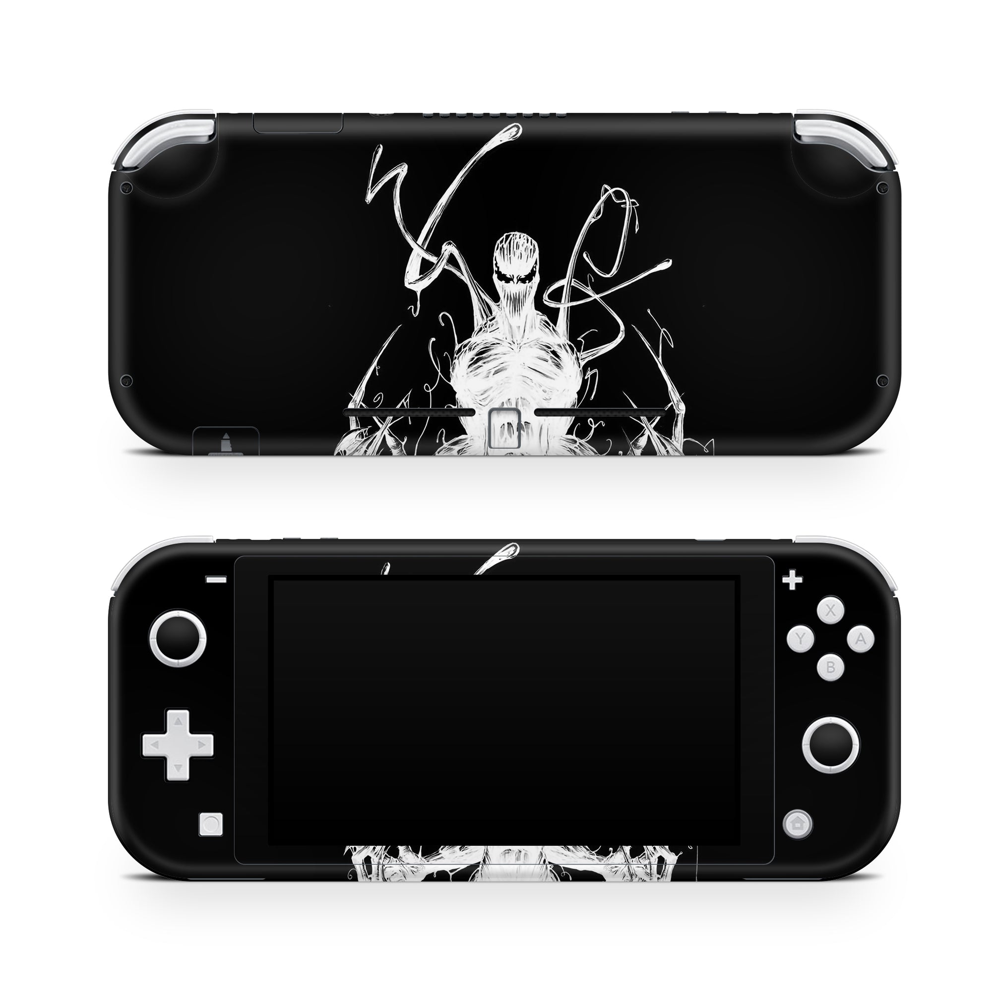 A video game skin featuring a Parasitic Predator 4 design for the Nintendo Switch Lite.