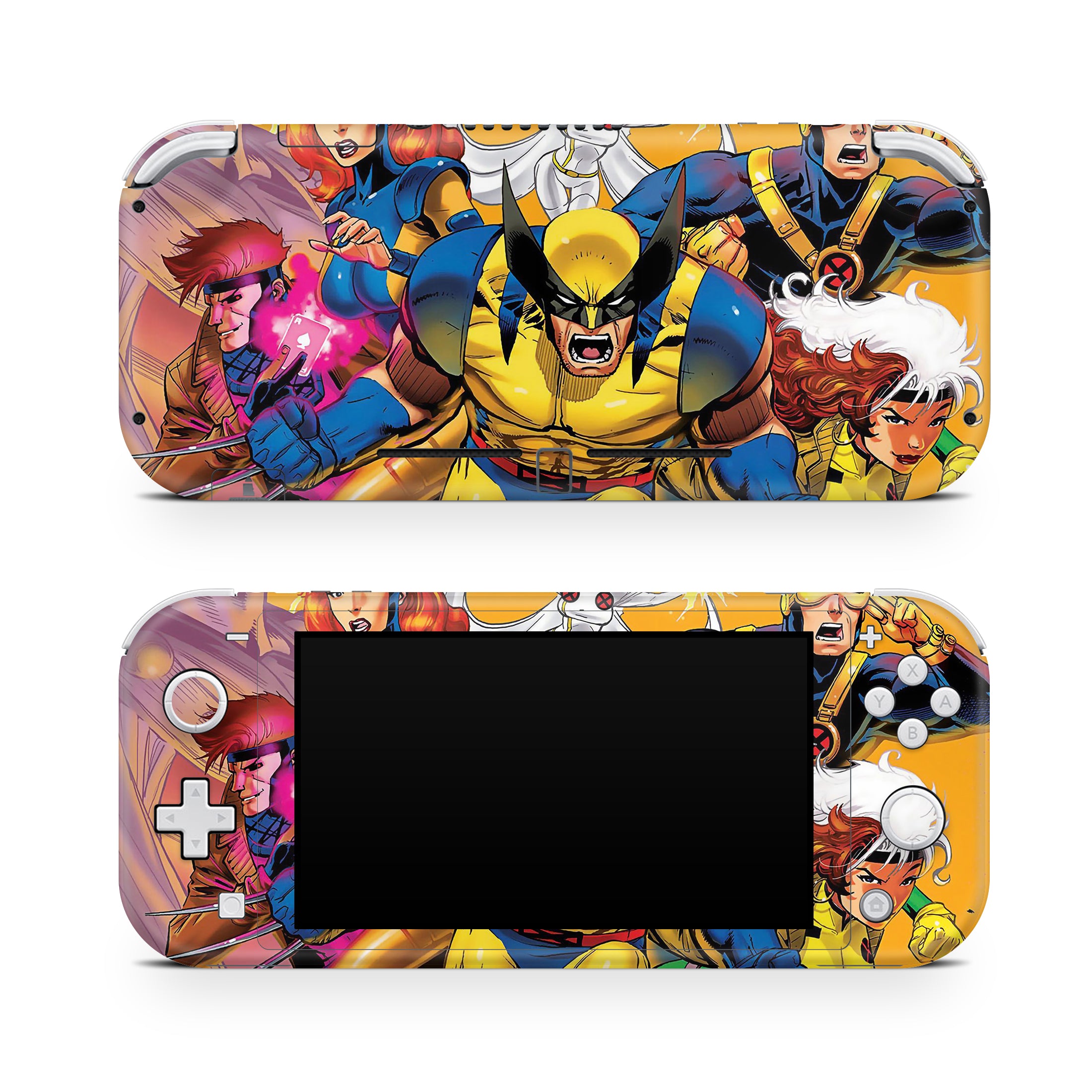 A video game skin featuring a Power-Bound Legends 1 design for the Nintendo Switch Lite.