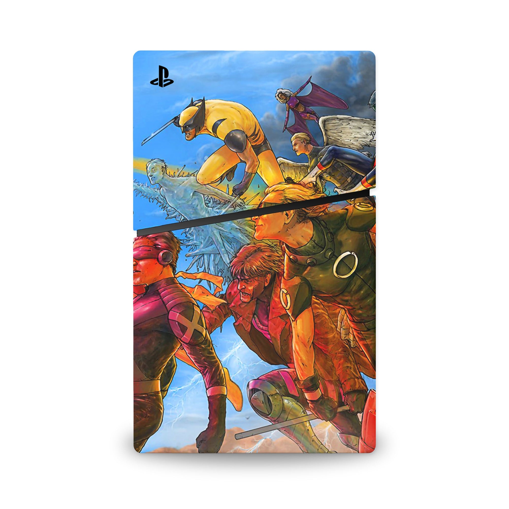 A video game skin featuring a Power-Bound Legends 2 design for the PS5 Slim Digital.