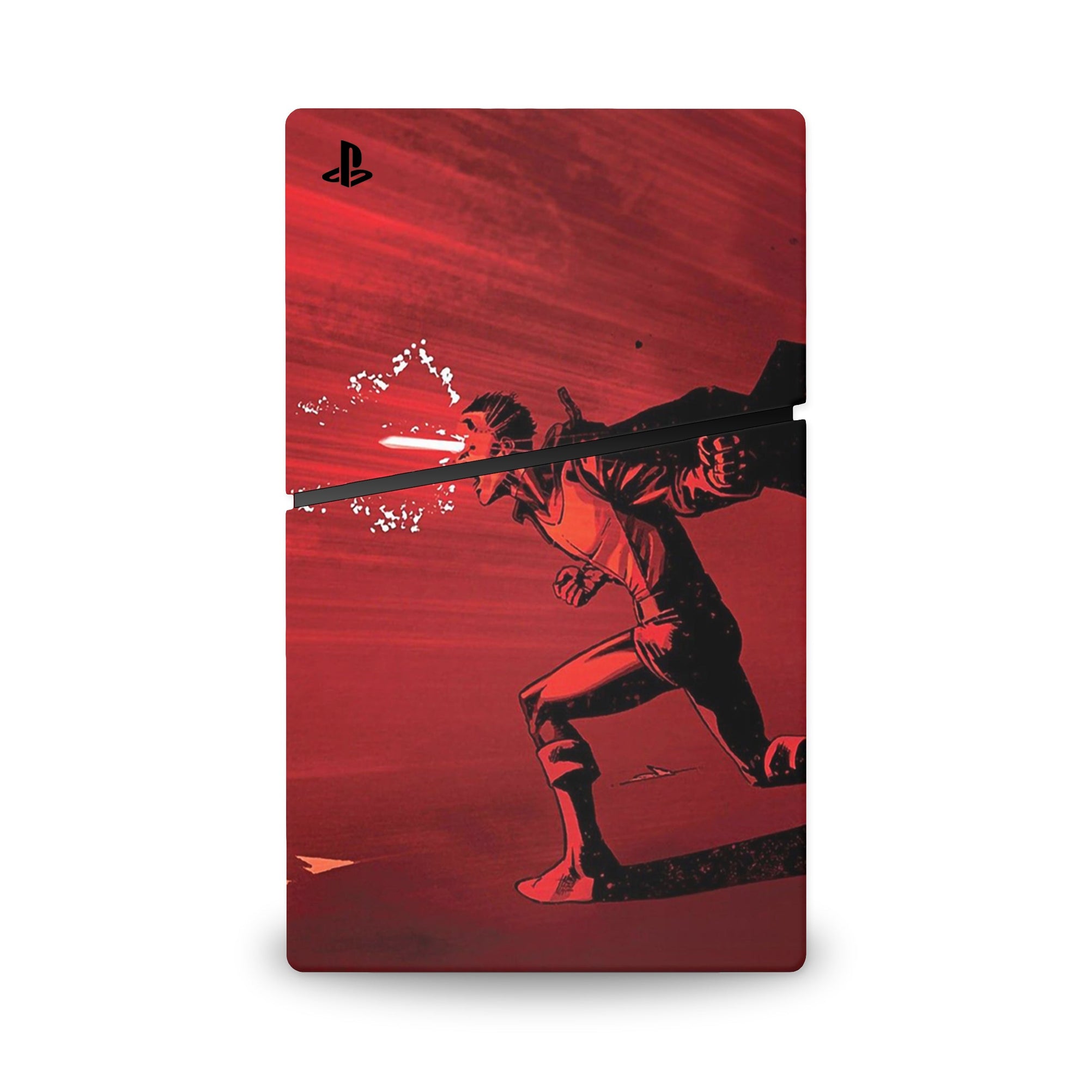 A video game skin featuring a Optic Blast 1 design for the PS5 Slim Digital.