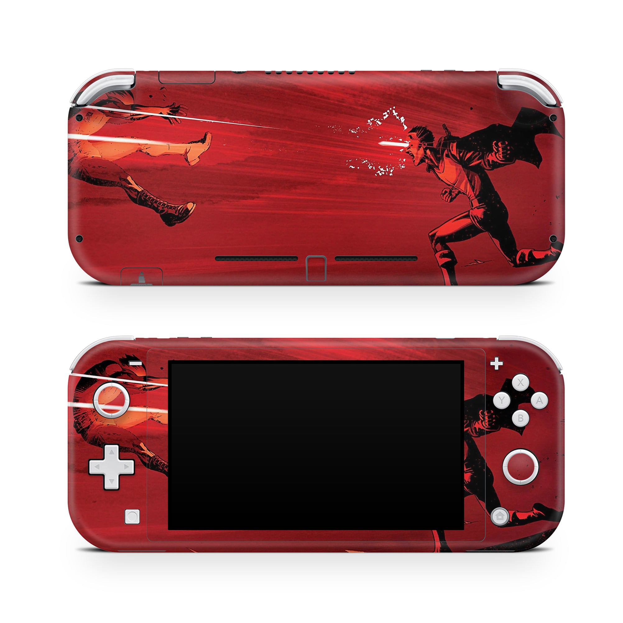 A video game skin featuring a Optic Blast 1 design for the Nintendo Switch Lite.