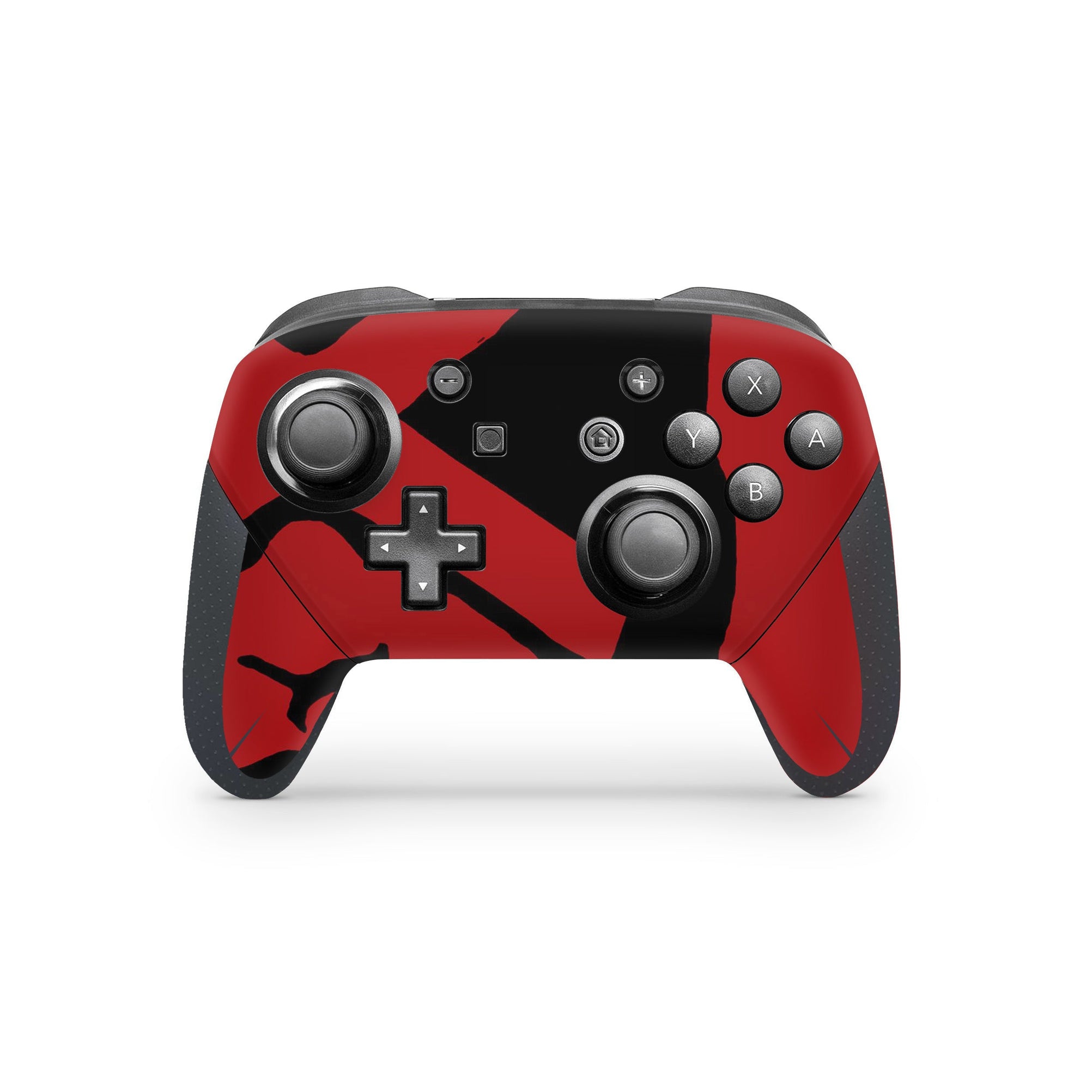 A video game skin featuring a Optic Blast 4 design for the Nintendo Switch Pro Controller.