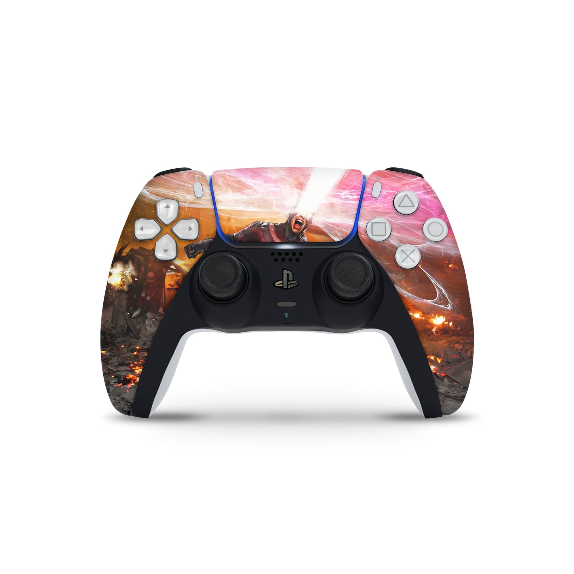 A video game skin featuring a Optic Blast 5 design for the PS5 Controller.