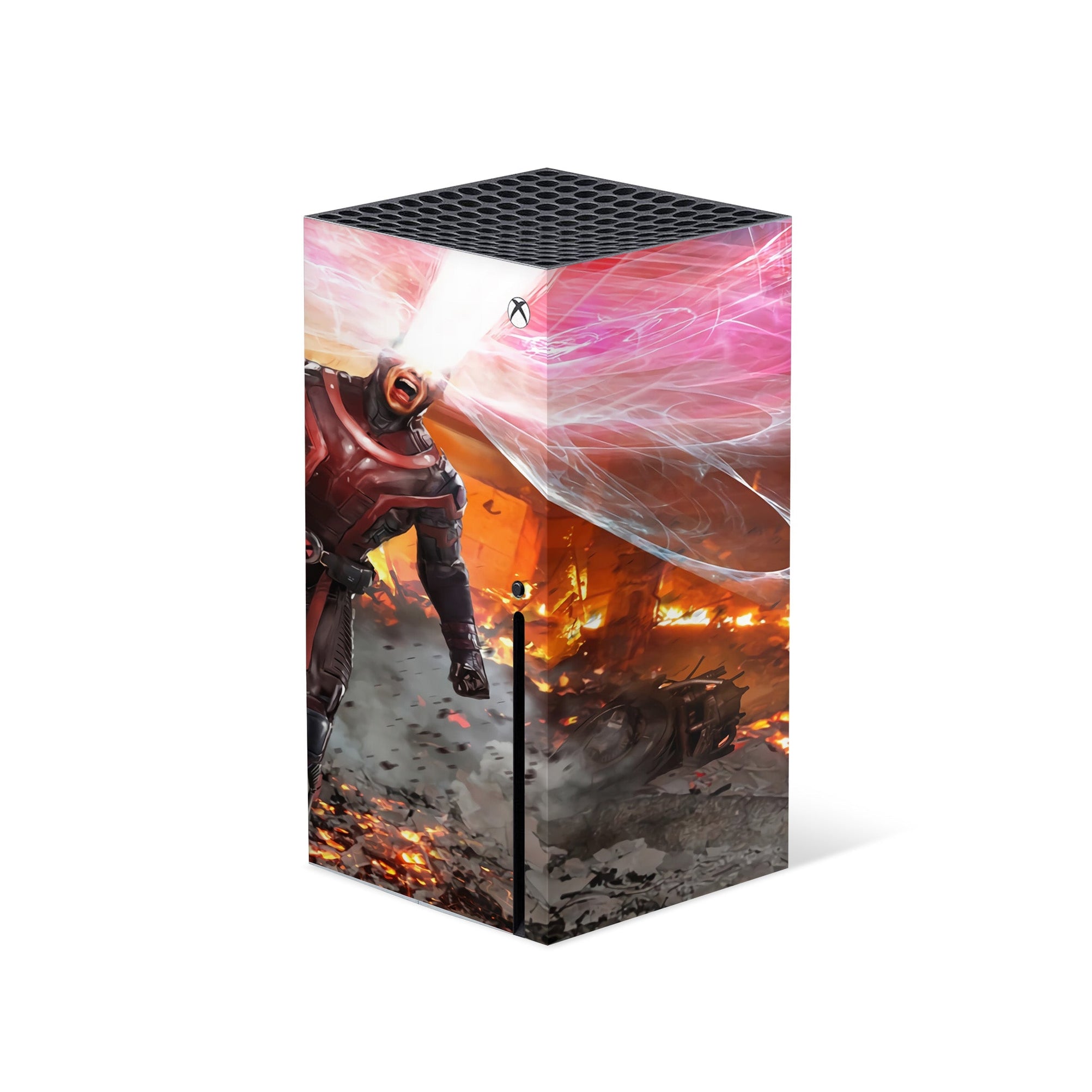 A video game skin featuring a Optic Blast 5 design for the Xbox Series X.