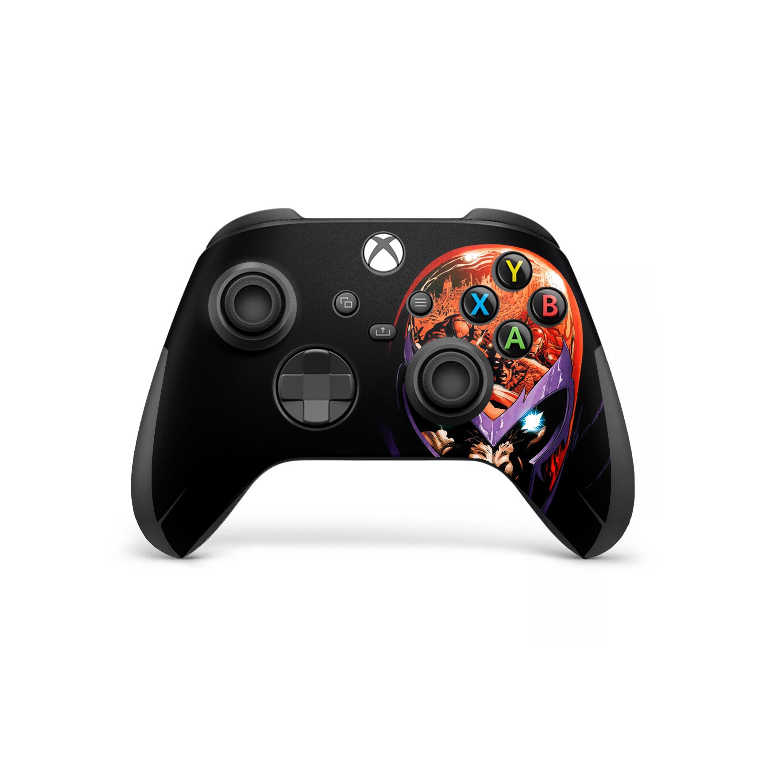 A video game skin featuring a Master of Magnetism 1 design for the Xbox Series Wireless Controller.