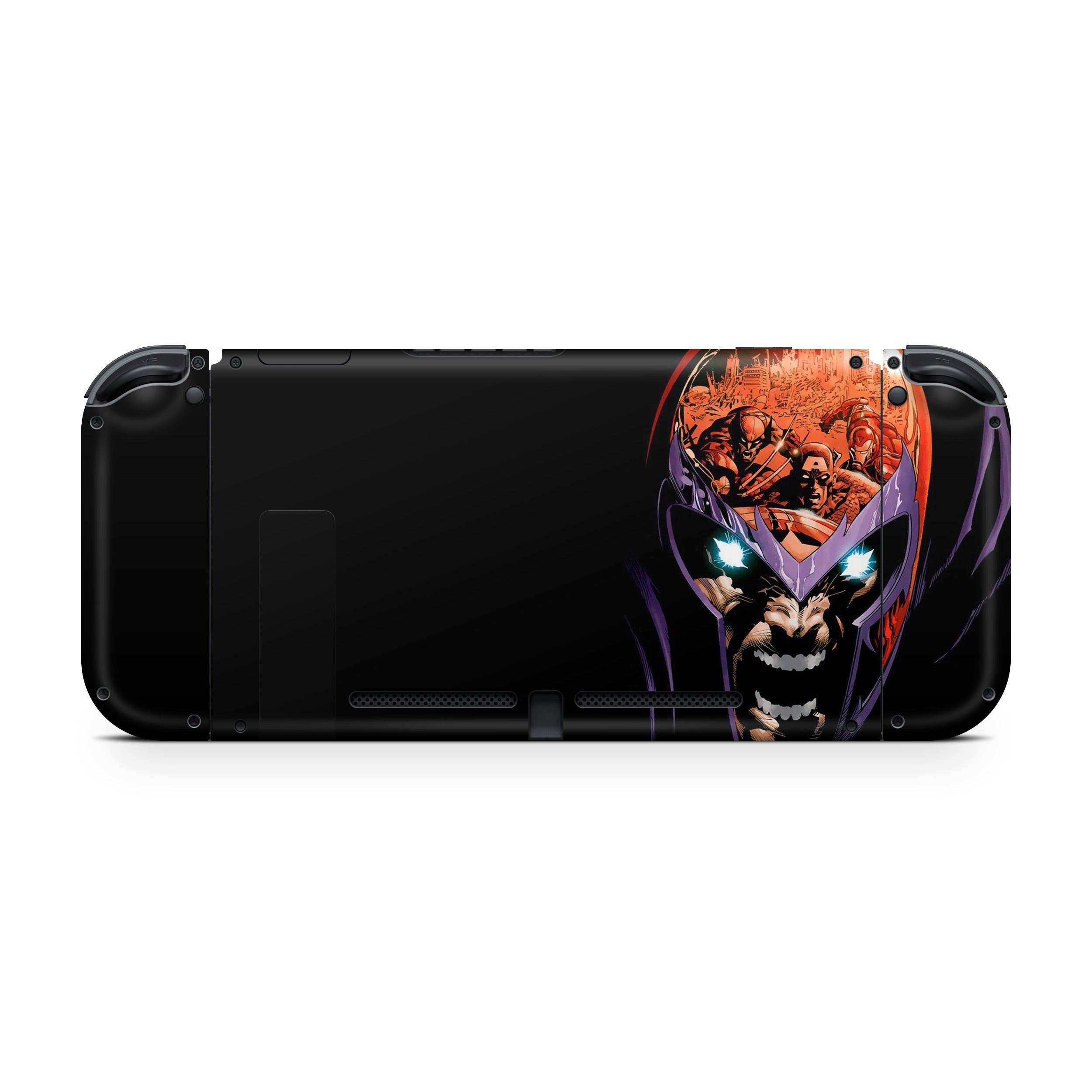 A video game skin featuring a Master of Magnetism 1 design for the Nintendo Switch.