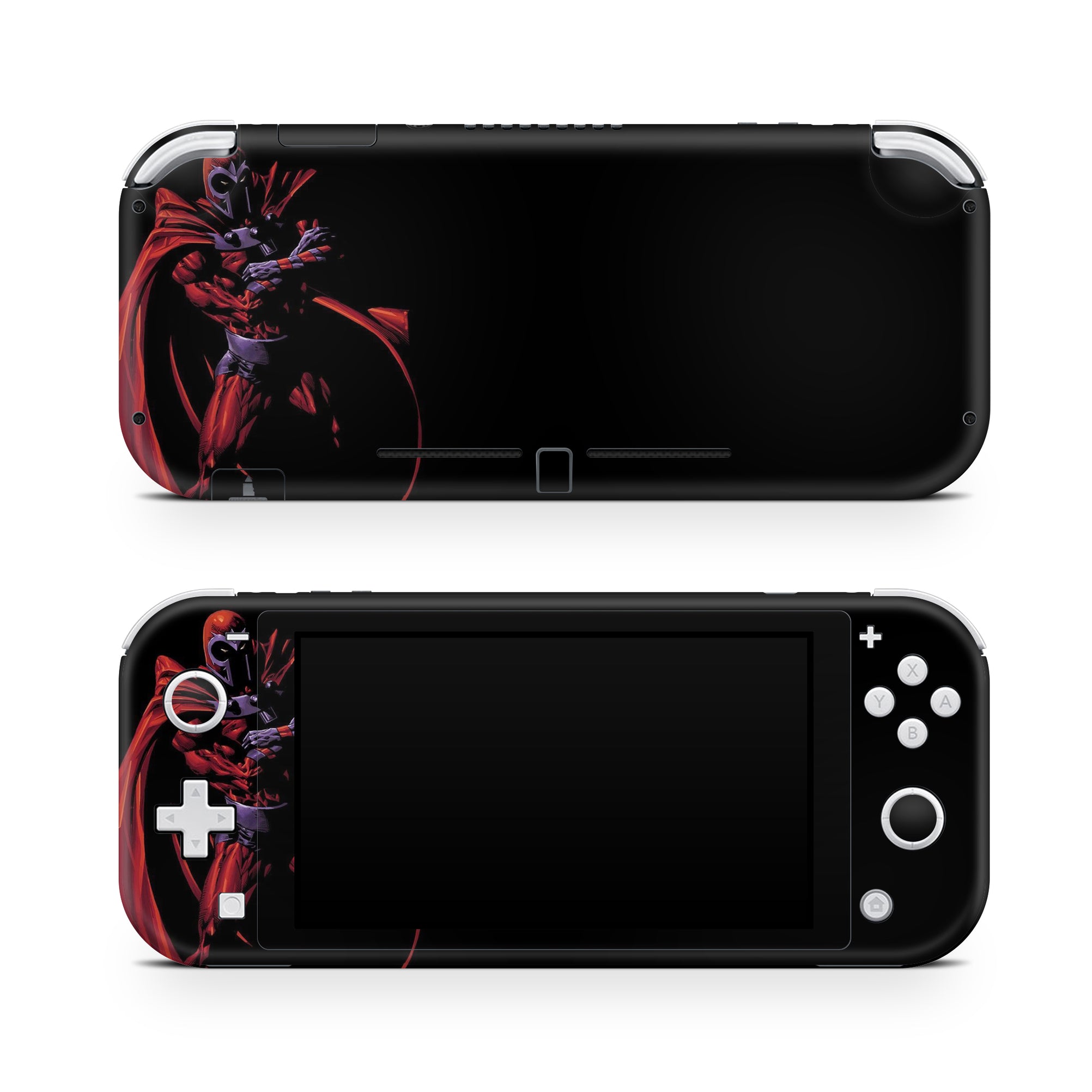 A video game skin featuring a Master of Magnetism 2 design for the Nintendo Switch Lite.