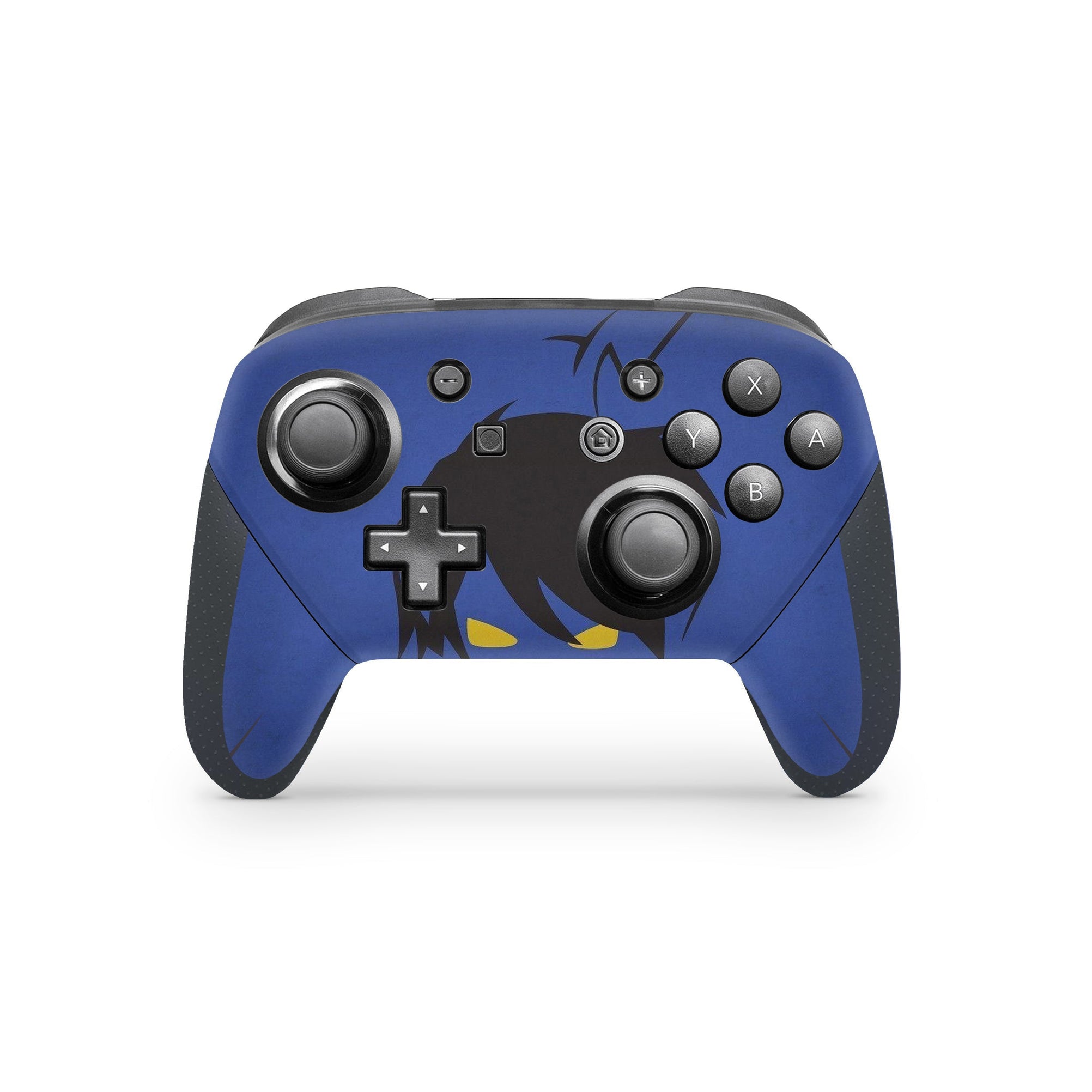 A video game skin featuring a Teleporting Trickster 3 design for the Nintendo Switch Pro Controller.