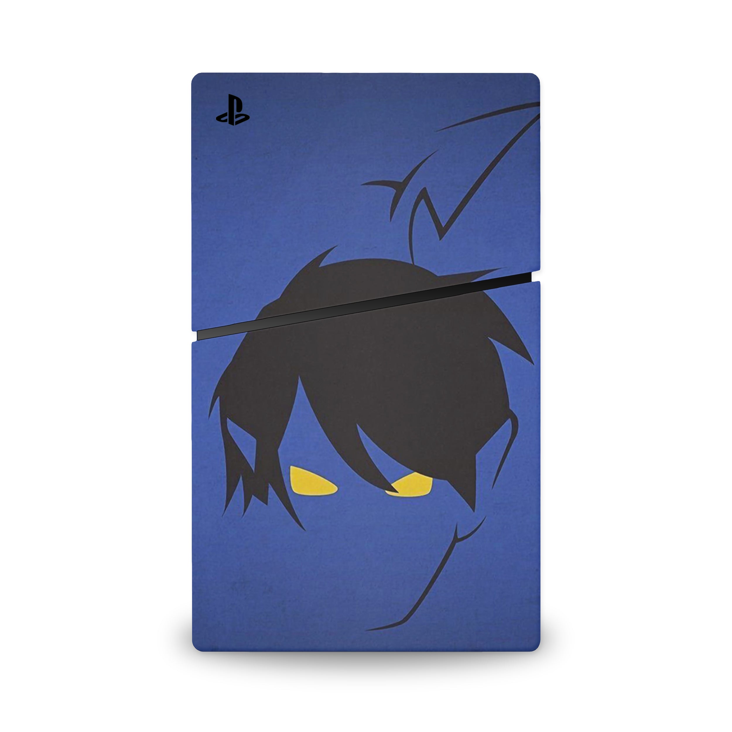 A video game skin featuring a Teleporting Trickster 3 design for the PS5 Slim.