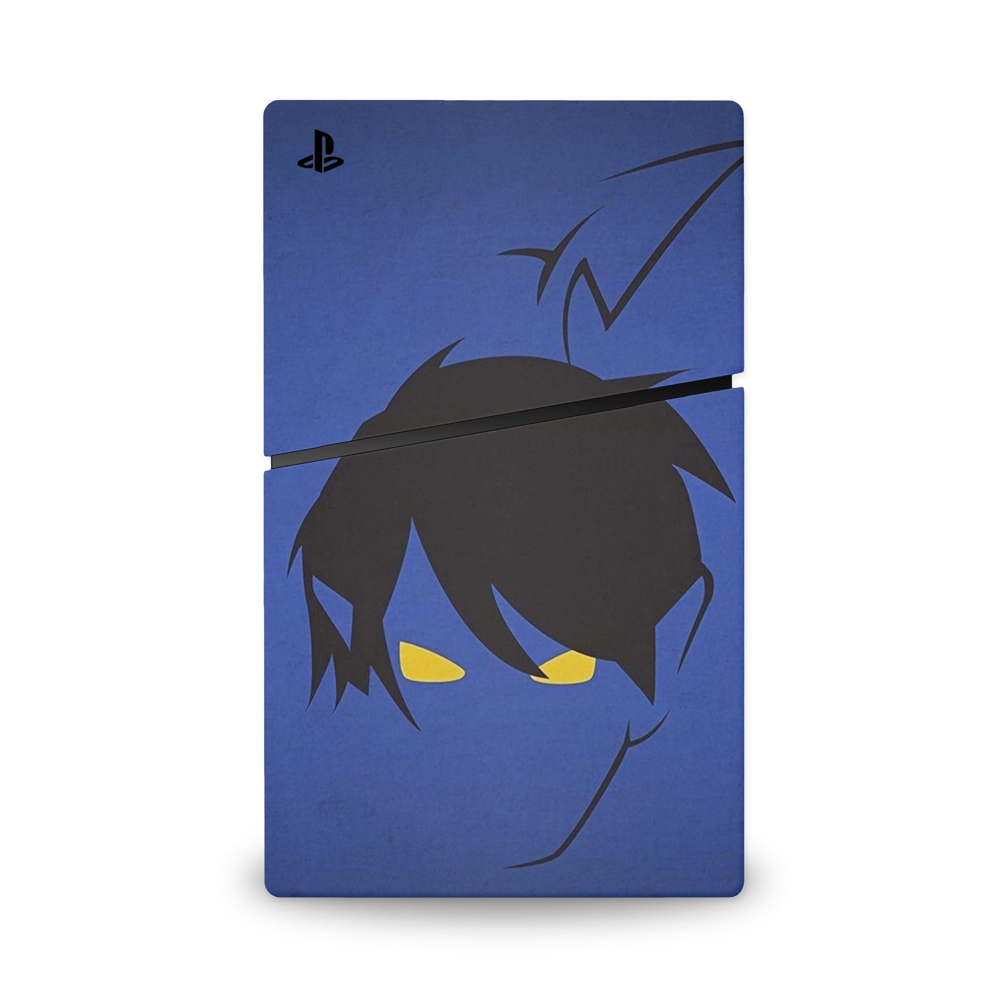 A video game skin featuring a Teleporting Trickster 3 design for the PS5 Slim Digital.