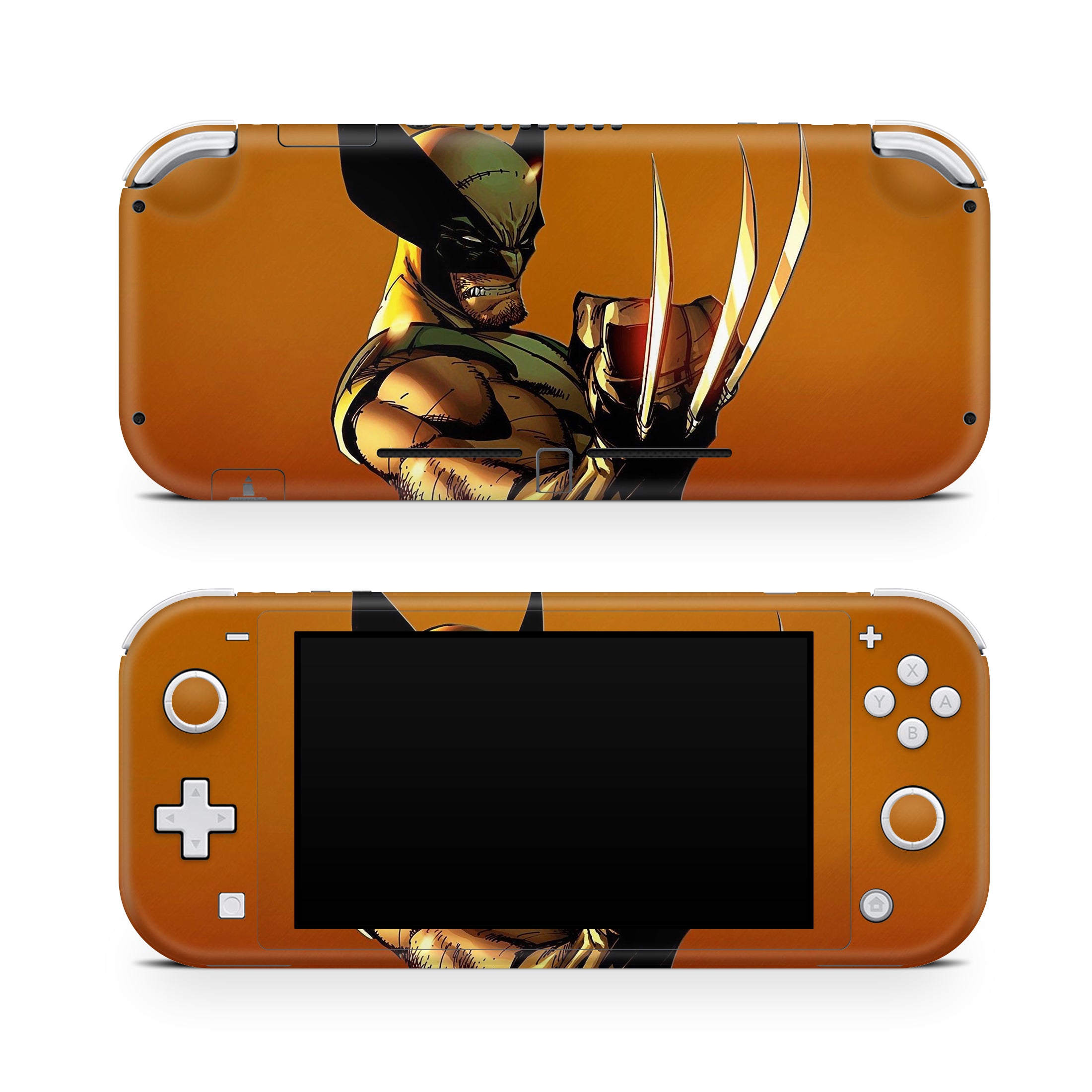 A video game skin featuring a Metallic Fury Claws 3 design for the Nintendo Switch Lite.