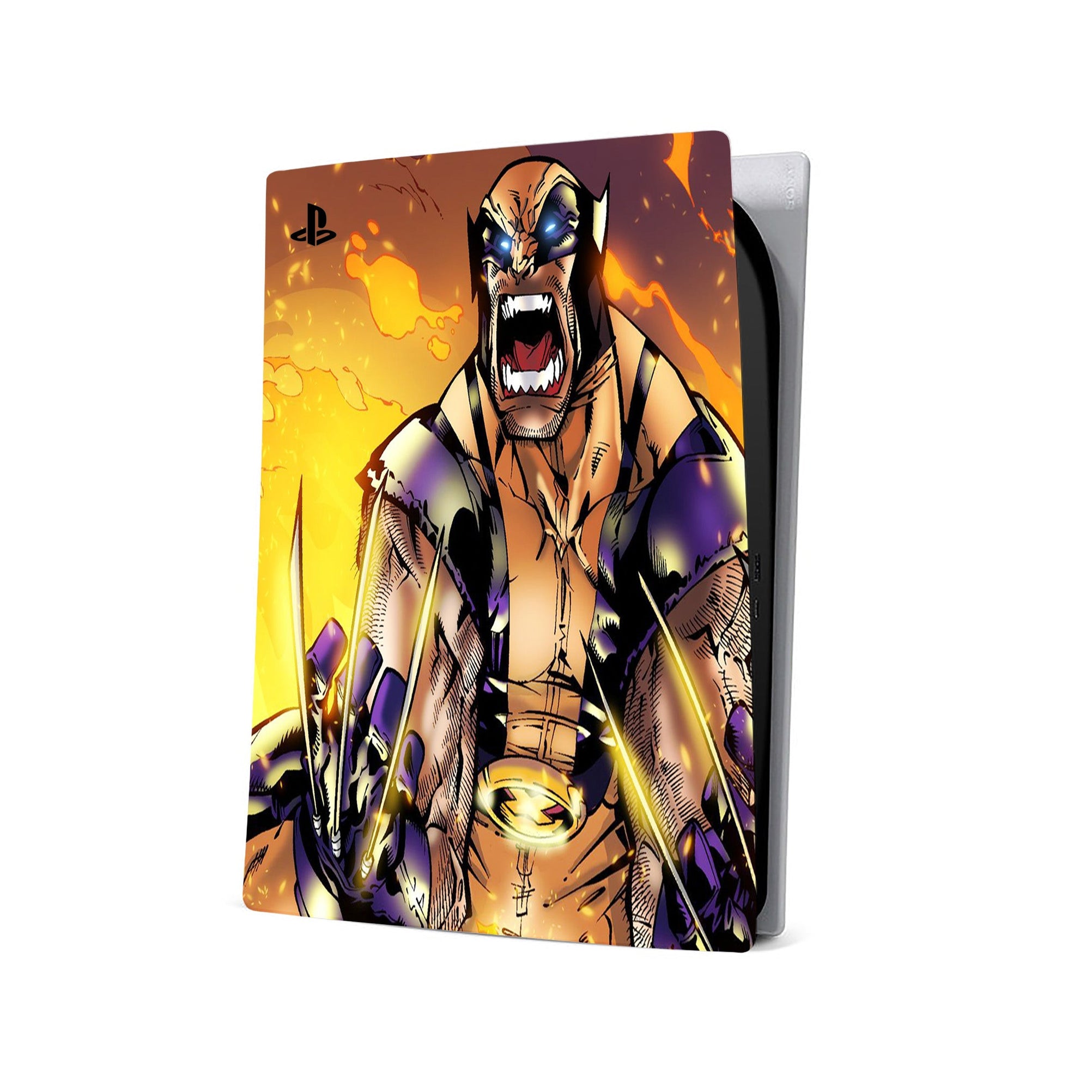 A video game skin featuring a Metallic Fury Claws 4 design for the PS5 Digital.