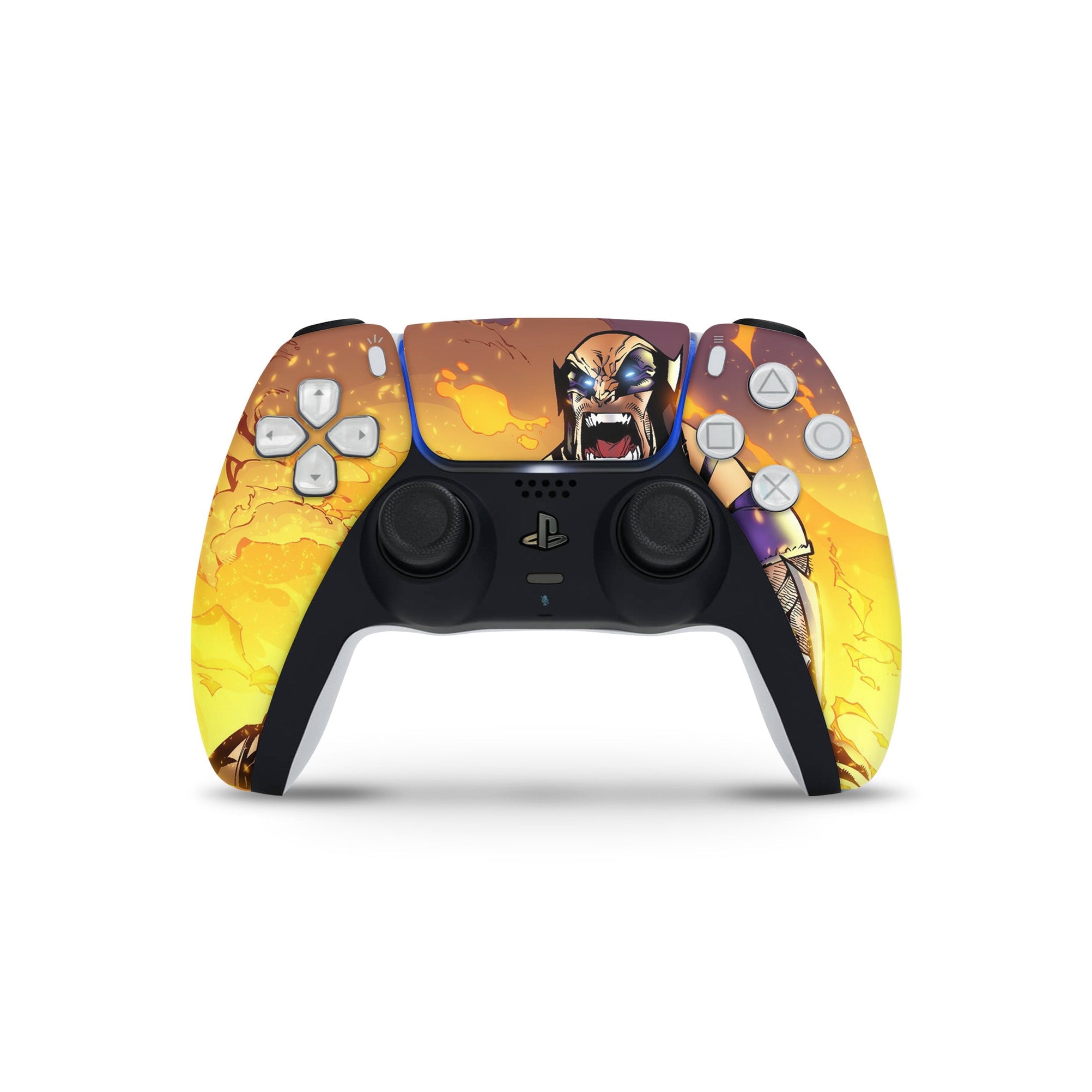 A video game skin featuring a Metallic Fury Claws 4 design for the PS5 Controller.