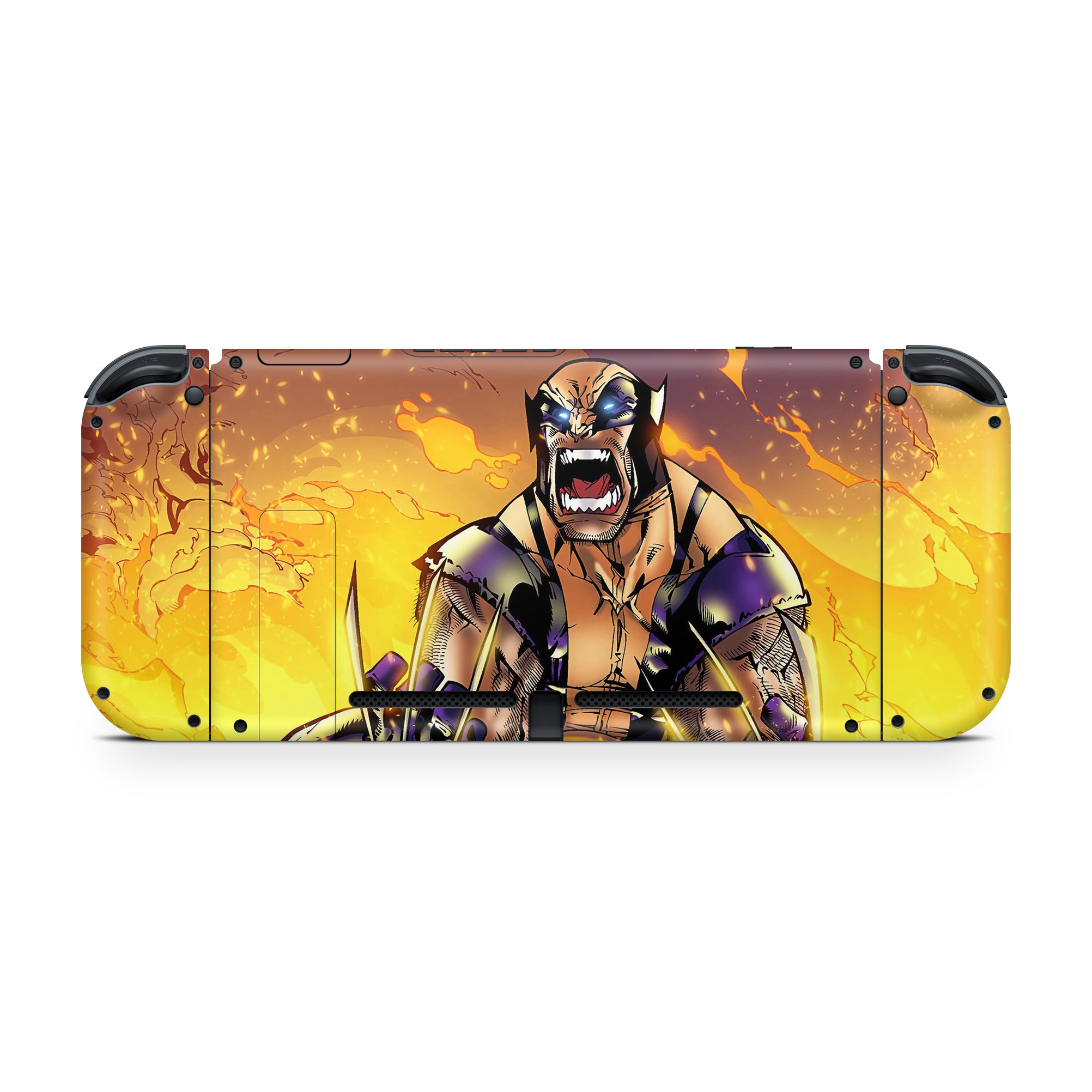 A video game skin featuring a Metallic Fury Claws 4 design for the Nintendo Switch.