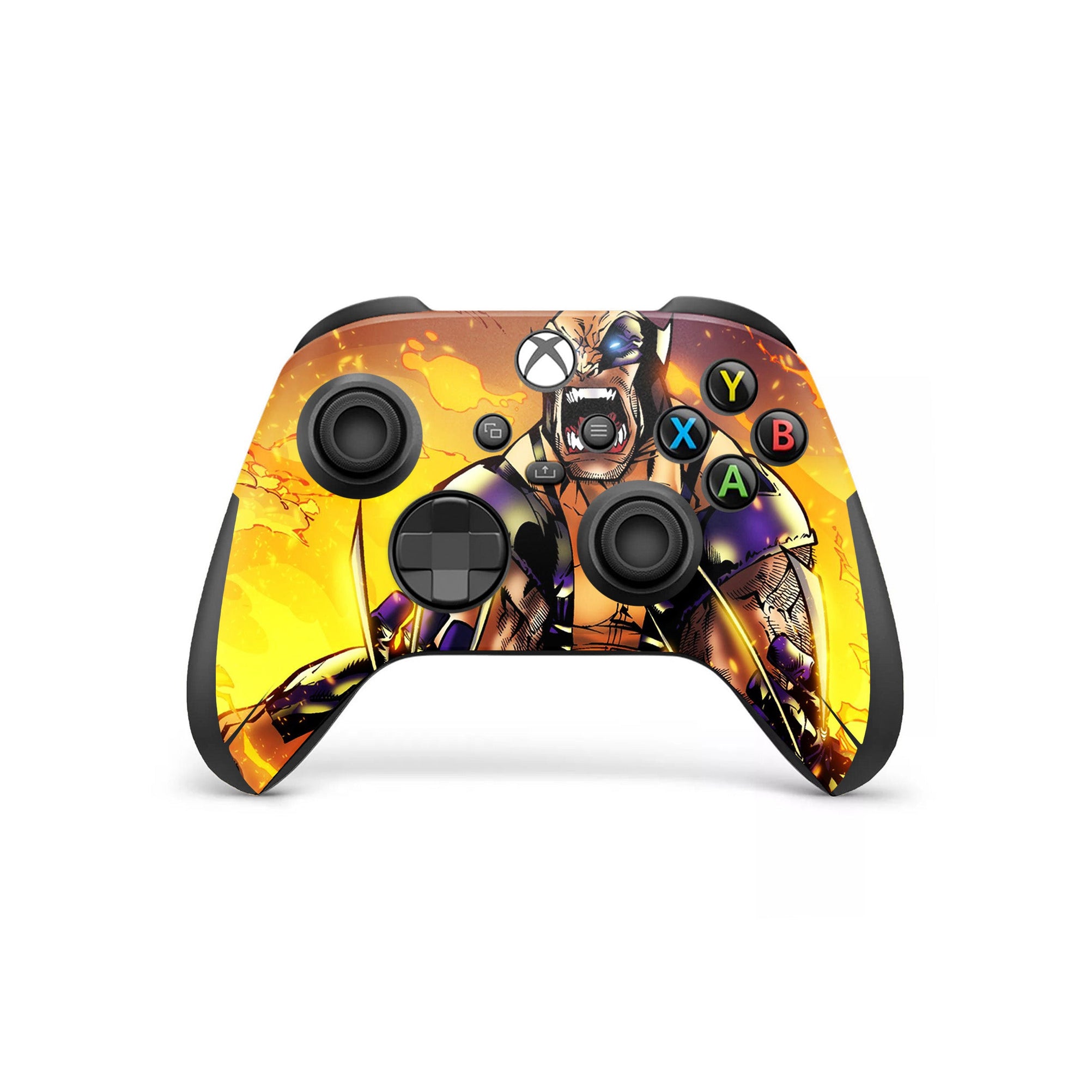 A video game skin featuring a Metallic Fury Claws 4 design for the Xbox Series Wireless Controller.