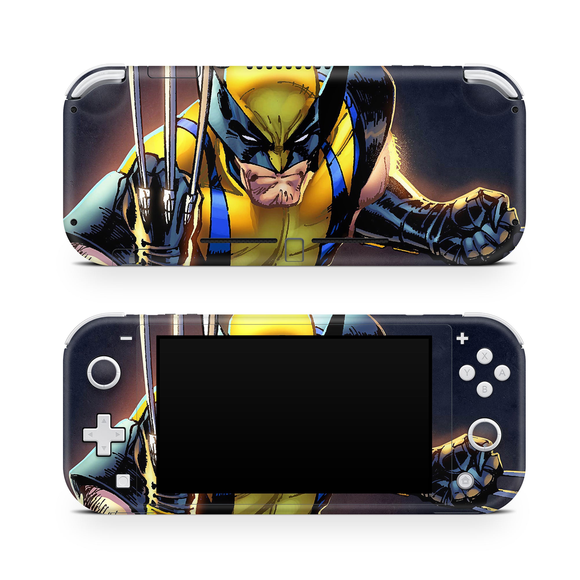 A video game skin featuring a Metallic Fury Claws 5 design for the Nintendo Switch Lite.