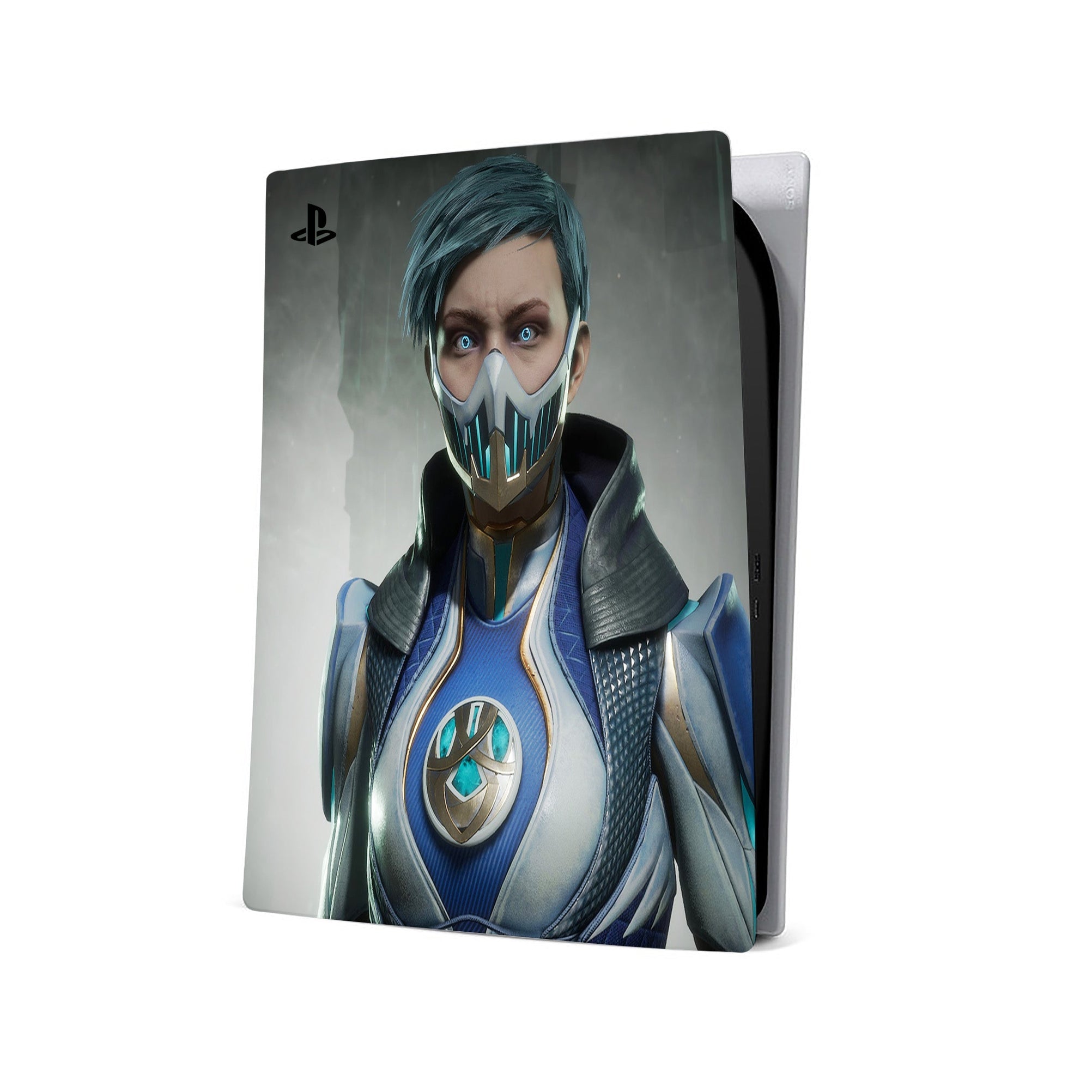 A video game skin featuring a Cryomancer design for the PS5.