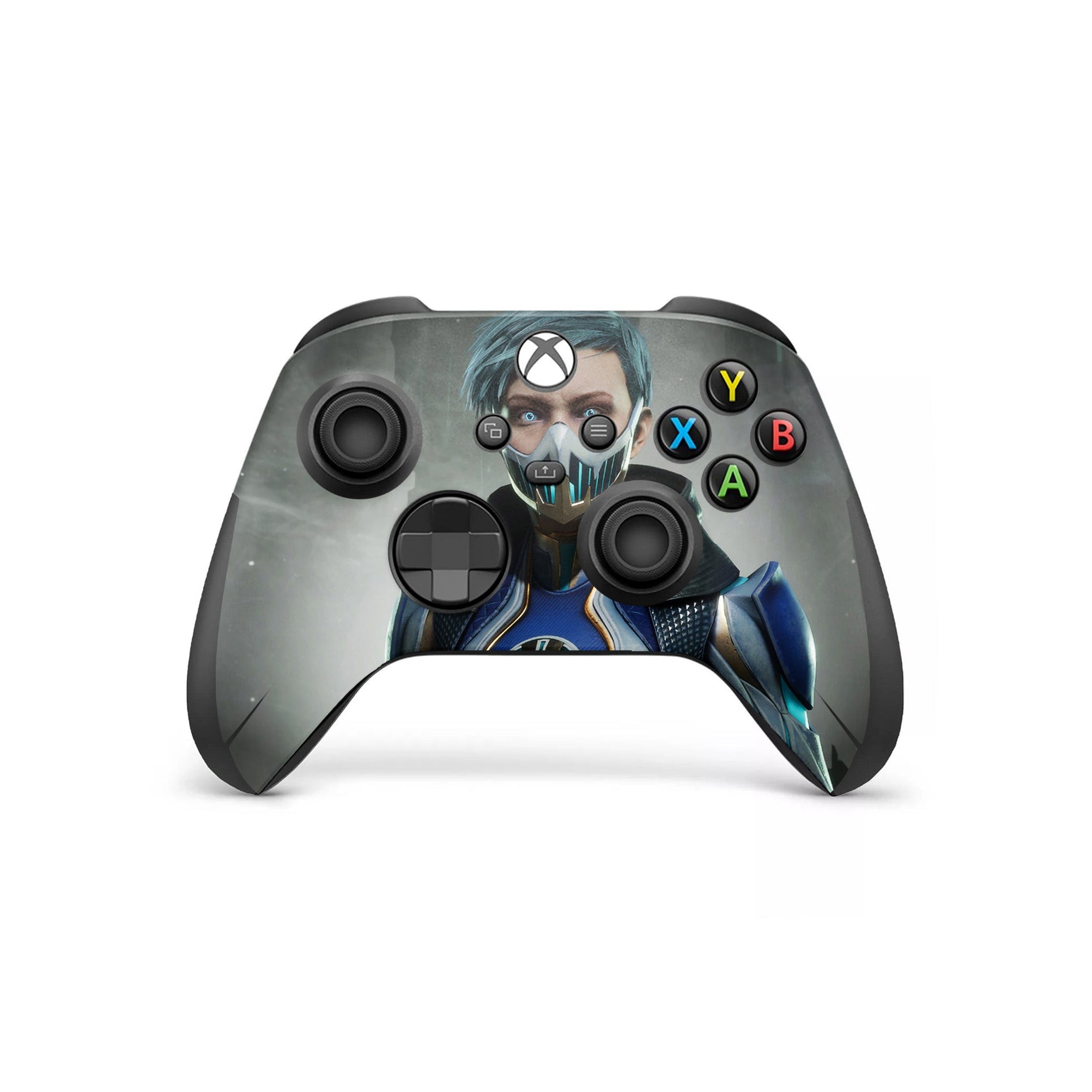 A video game skin featuring a Cryomancer design for the Xbox Series Wireless Controller.