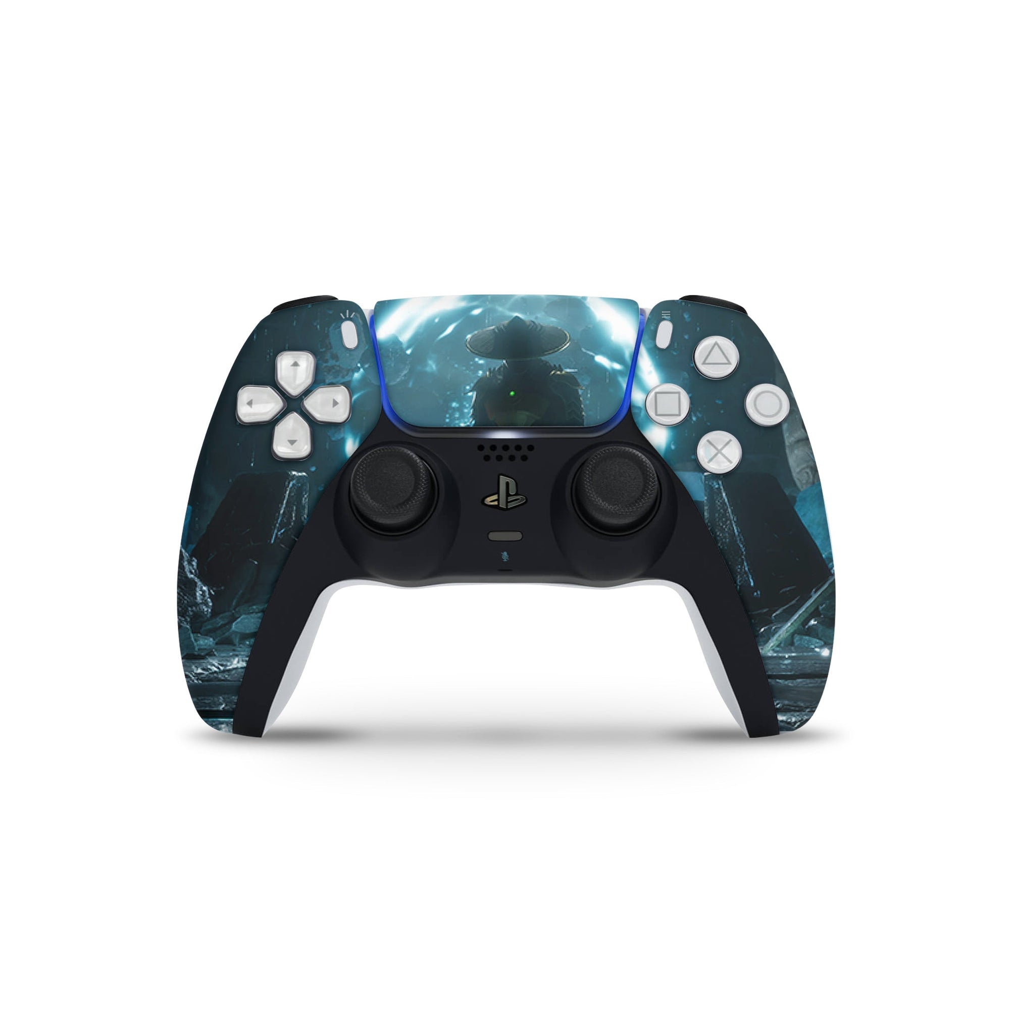 A video game skin featuring a Thunder God 1 design for the PS5 Controller.