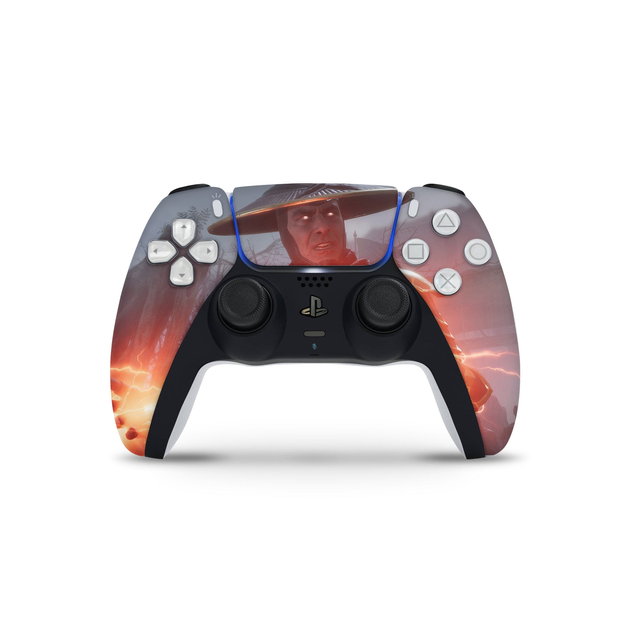 A video game skin featuring a Thunder God 2 design for the PS5 Controller.