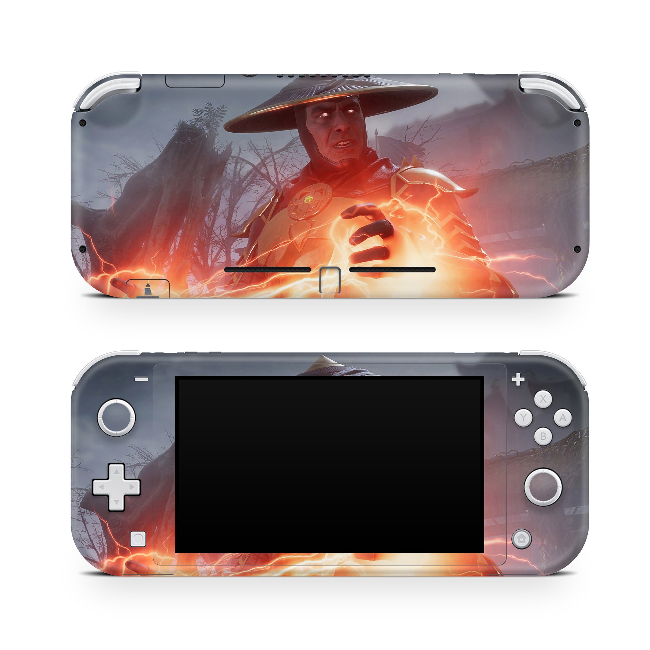 A video game skin featuring a Thunder God 2 design for the Nintendo Switch Lite.