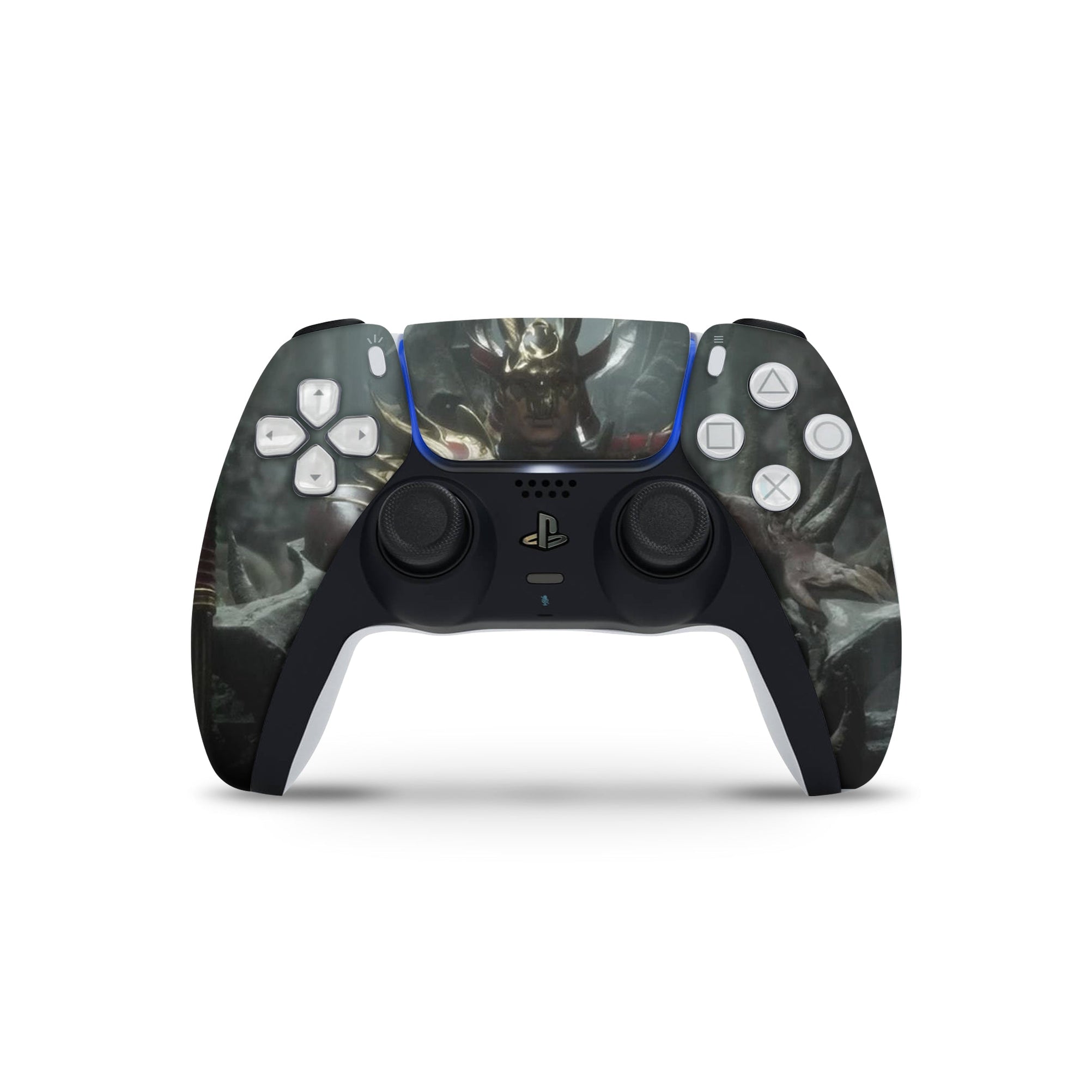 A video game skin featuring a Conquering Outworld Warlord 1 design for the PS5 Controller.