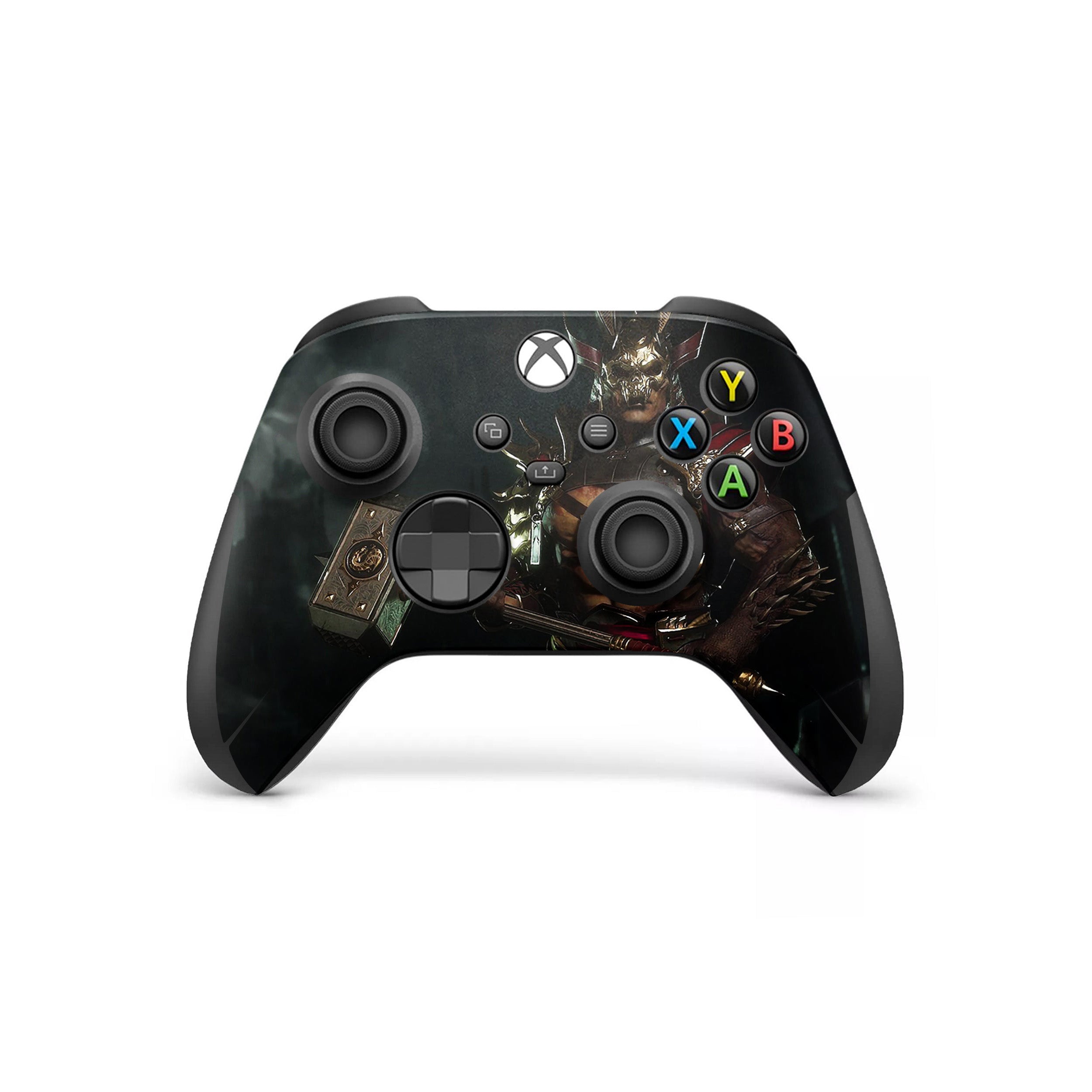 A video game skin featuring a Conquering Outworld Warlord 2 design for the Xbox Series X Controller.