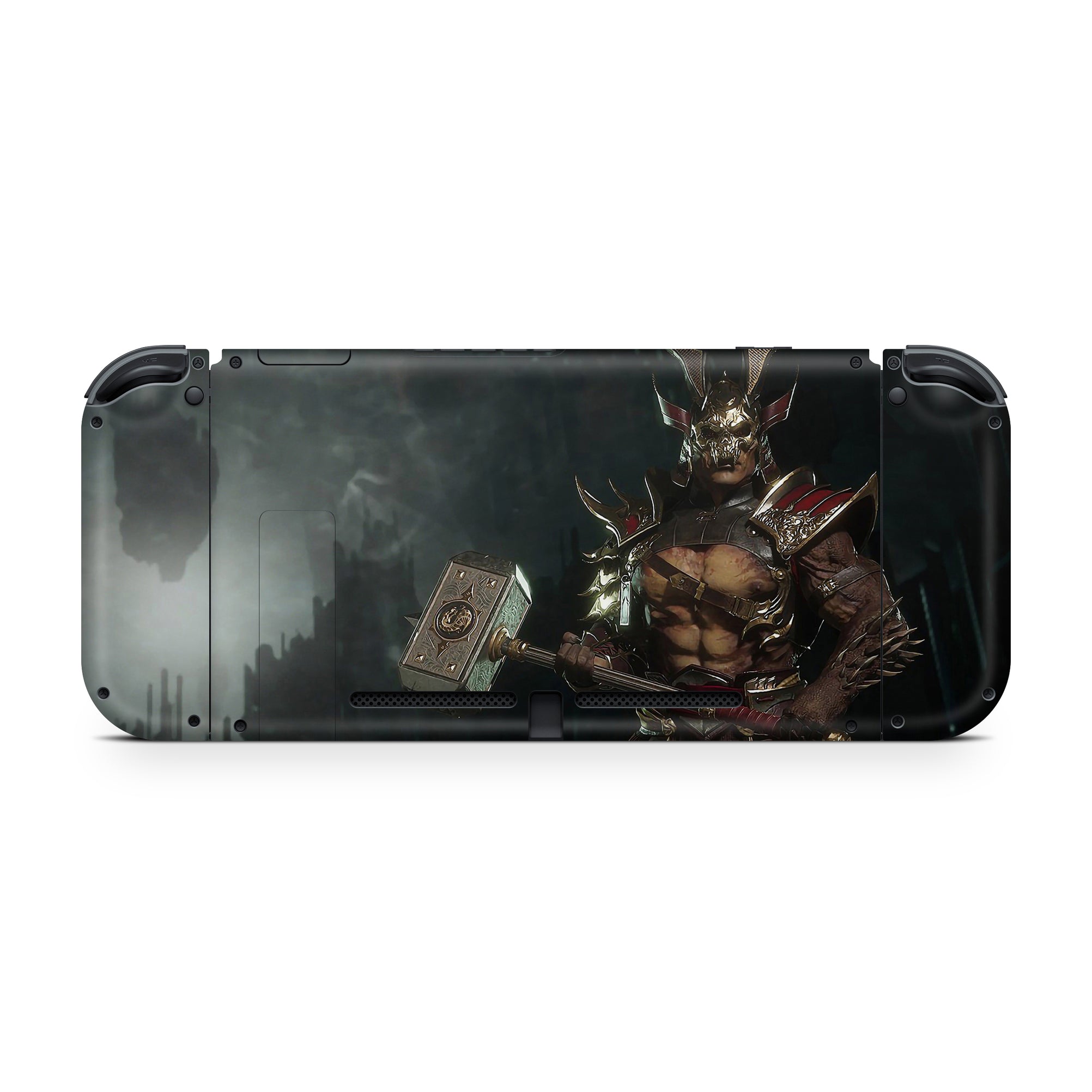 A video game skin featuring a Conquering Outworld Warlord 2 design for the Nintendo Switch.