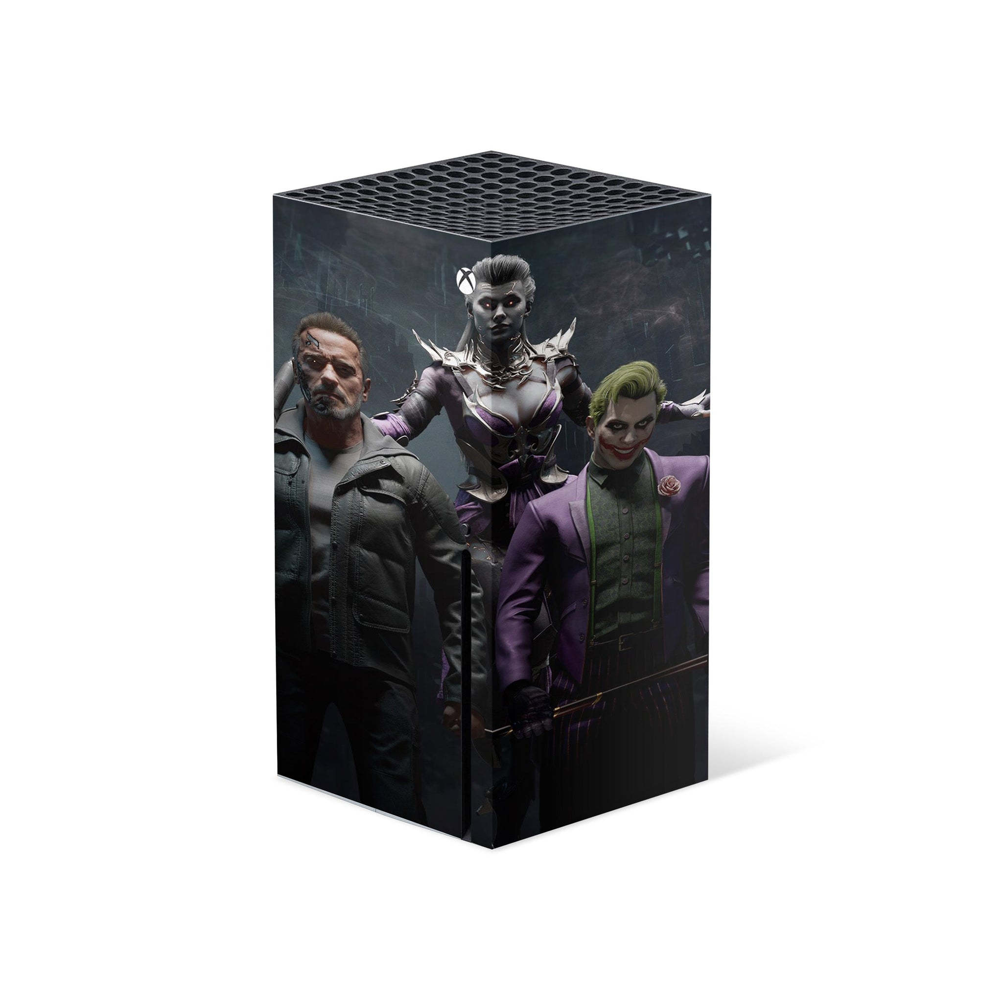 A video game skin featuring a Ultimate Combat 11 design for the Xbox Series X.