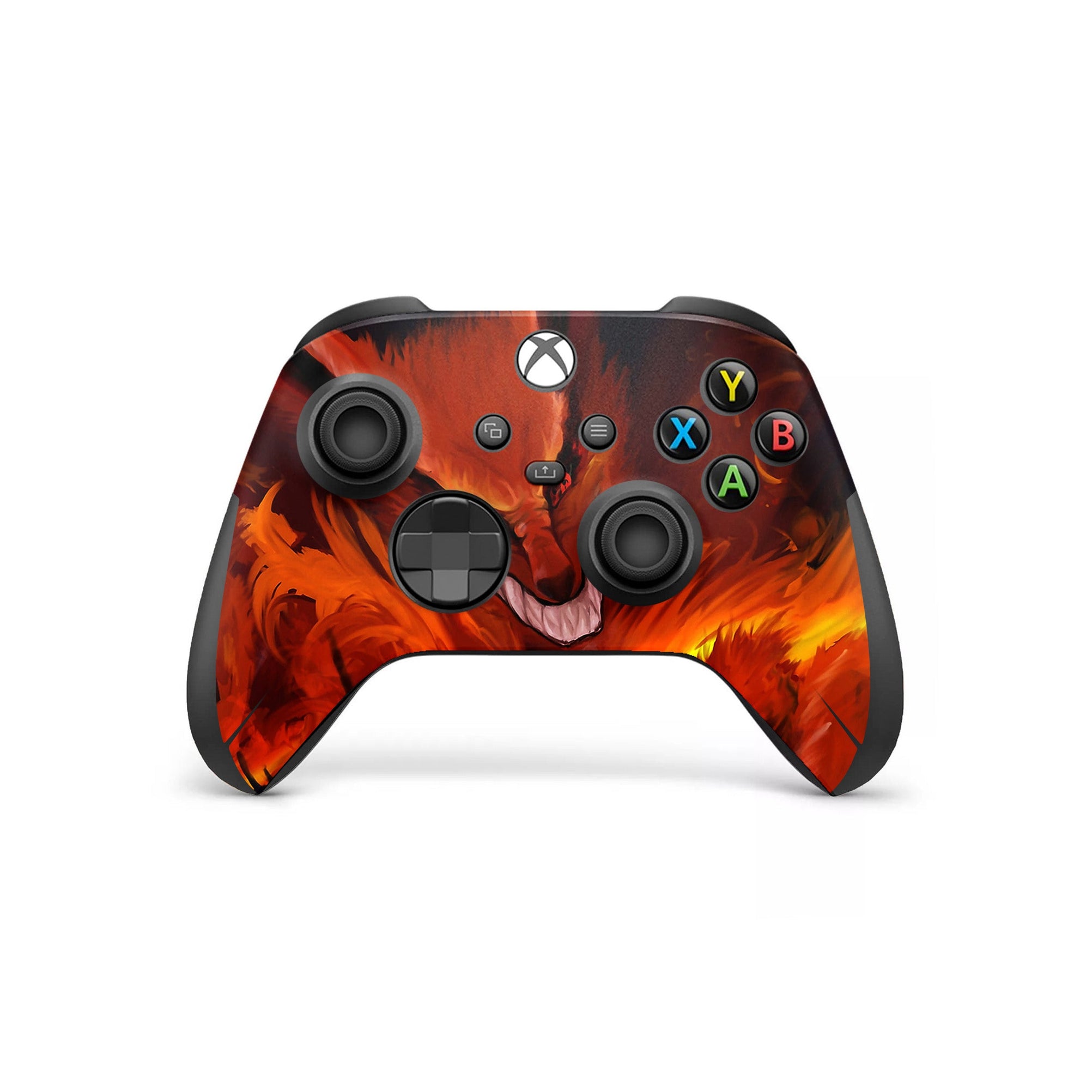 A video game skin featuring a Summoned Flame design for the Xbox Series Wireless Controller.