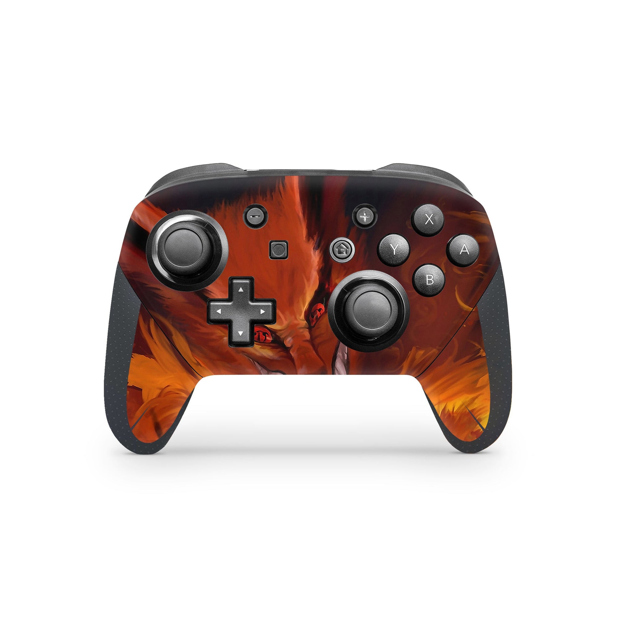 A video game skin featuring a Summoned Flame design for the Nintendo Switch Pro Controller.