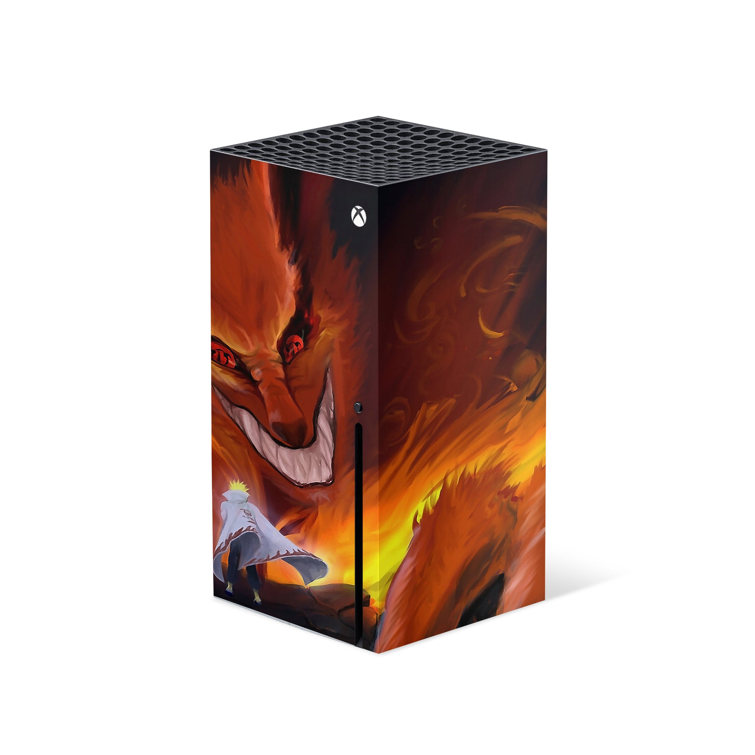 A video game skin featuring a Summoned Flame design for the Xbox Series X.