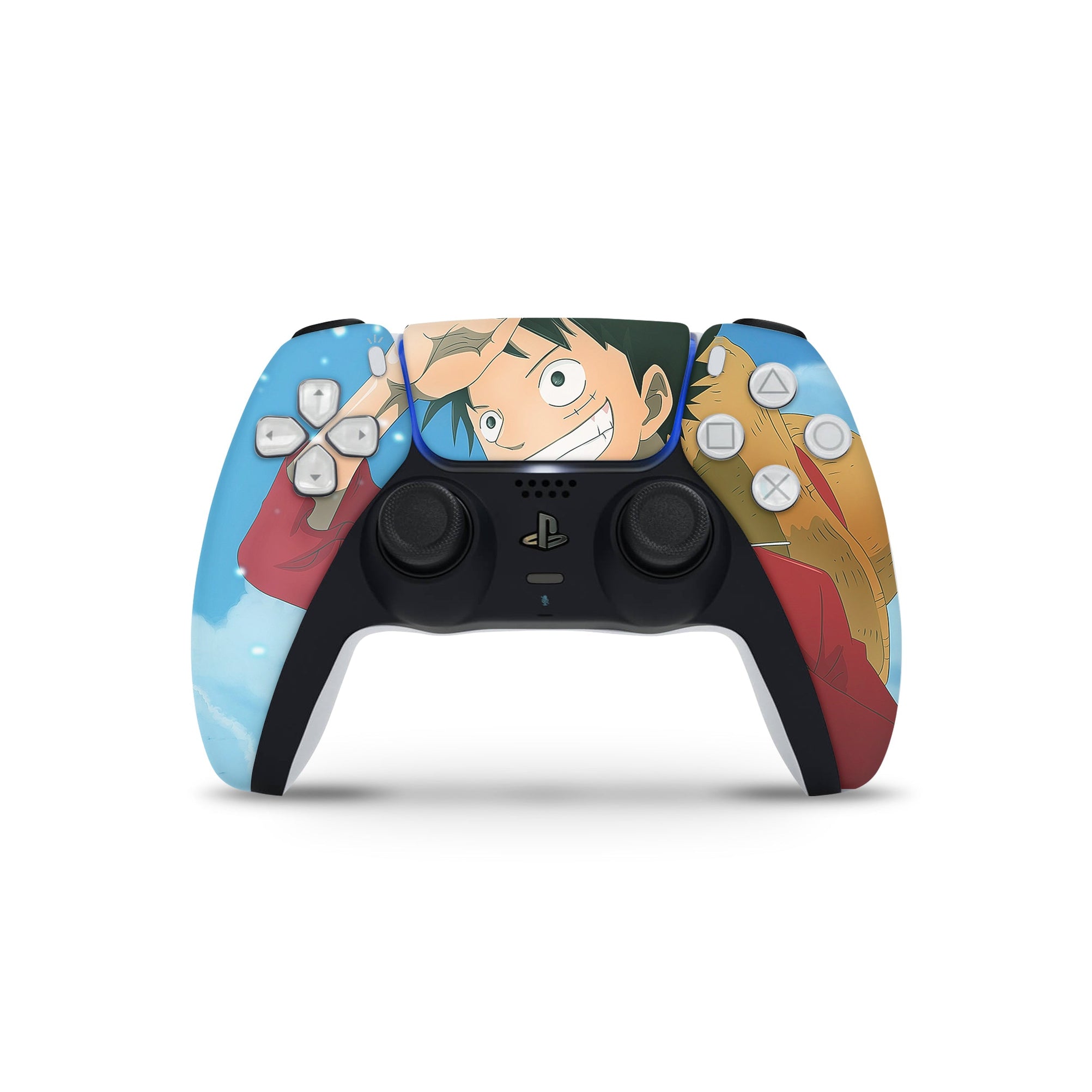 A video game skin featuring a Straw Hat Captain 2 design for the PS5 Controller.