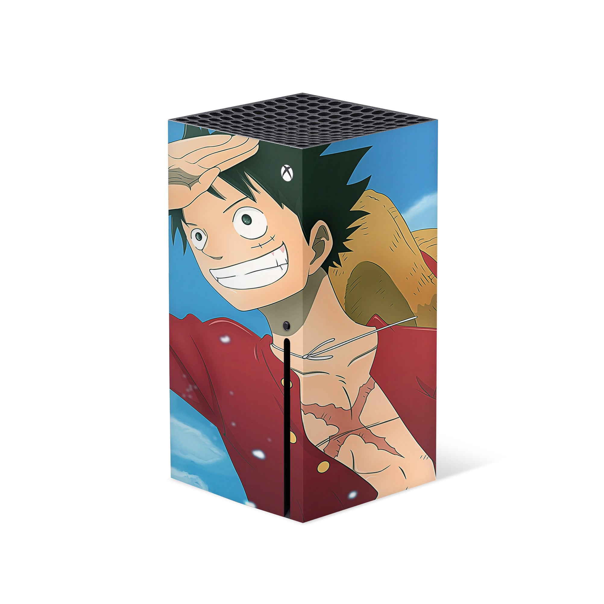 A video game skin featuring a Straw Hat Captain 2 design for the Xbox Series X.