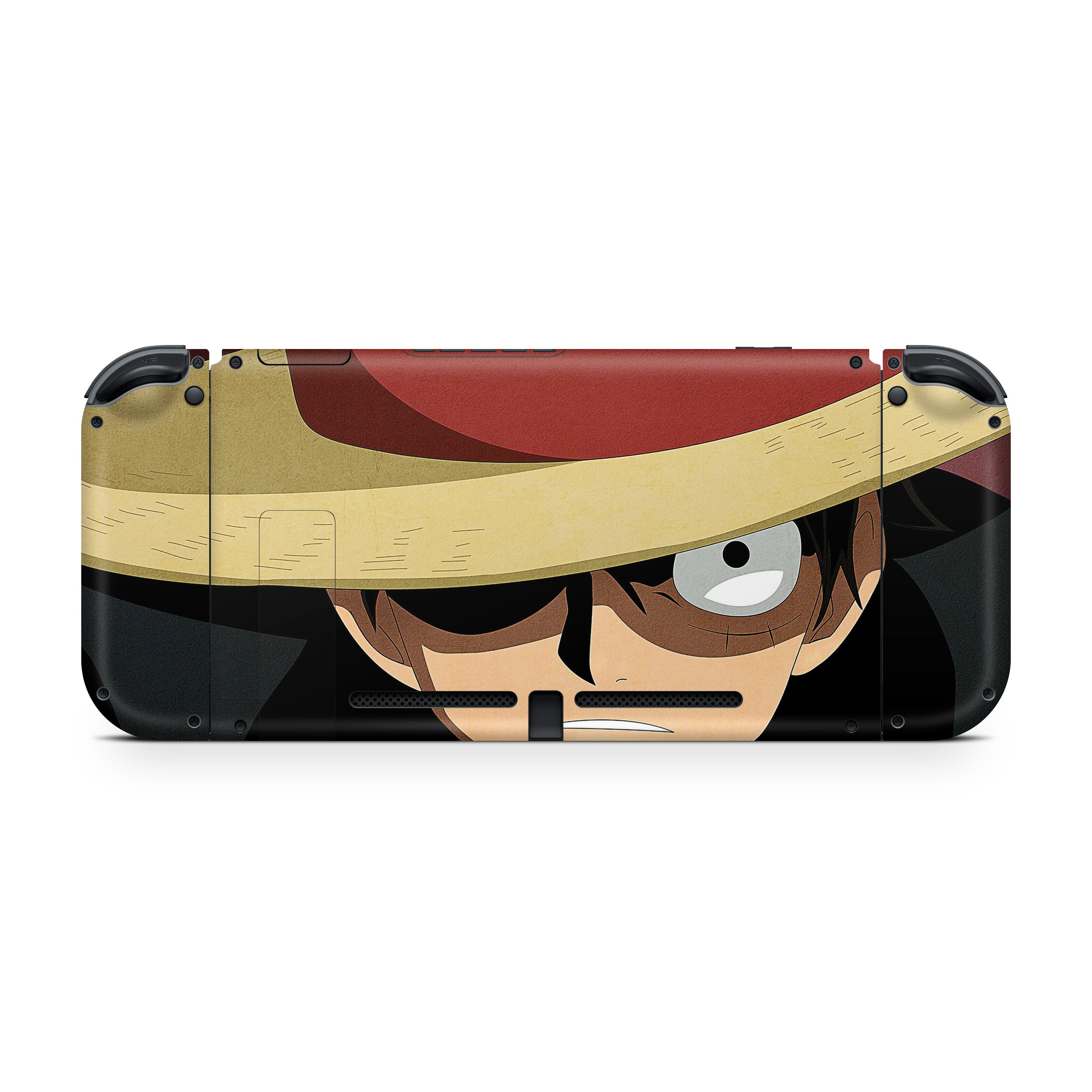 A video game skin featuring a Straw Hat Captain 3 design for the Nintendo Switch.