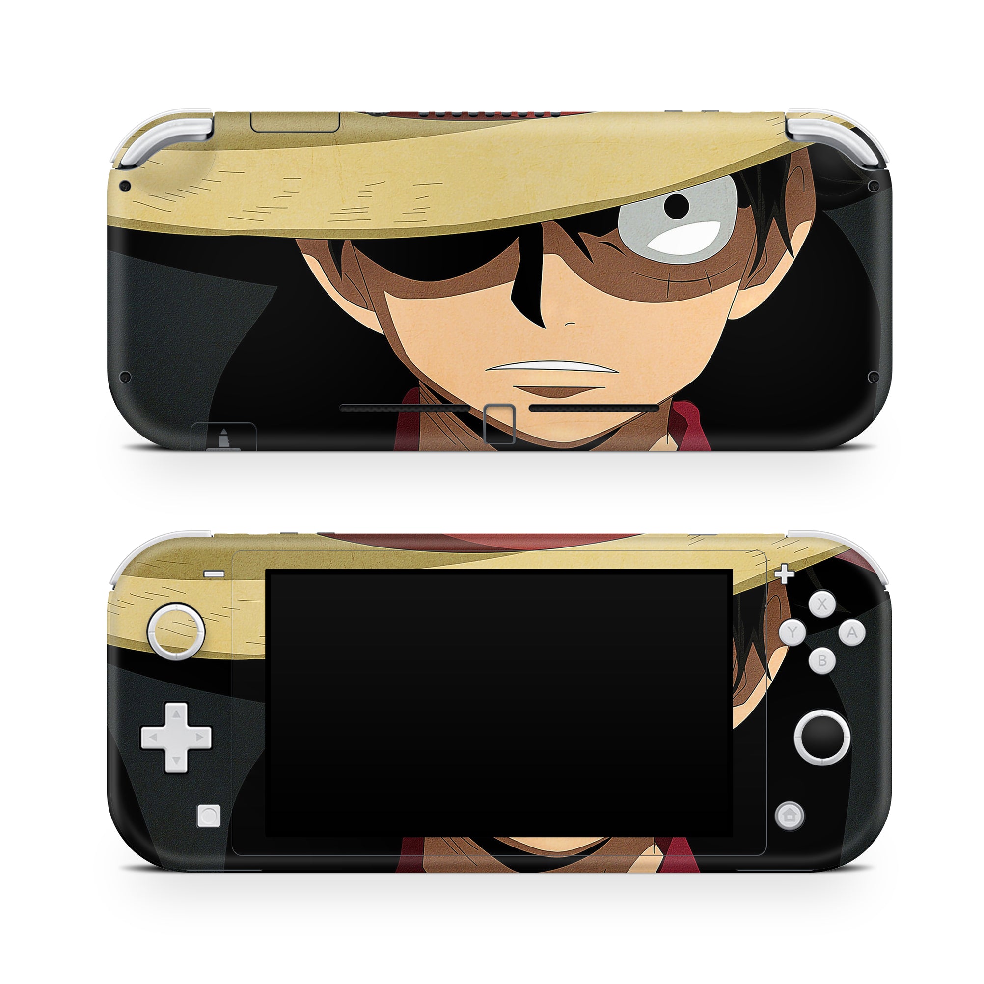 A video game skin featuring a Straw Hat Captain 3 design for the Nintendo Switch Lite.