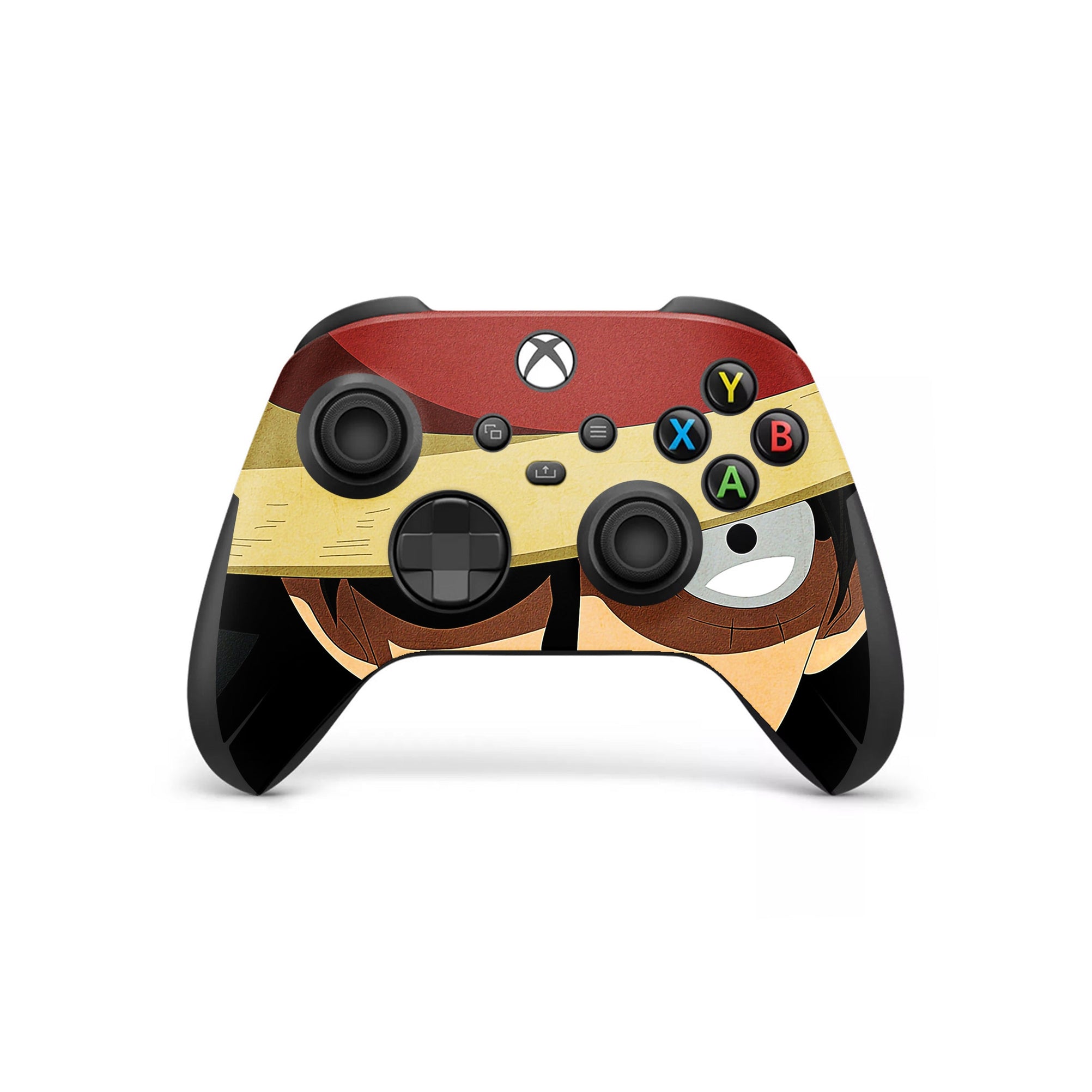 A video game skin featuring a Straw Hat Captain 3 design for the Xbox Series X Controller.