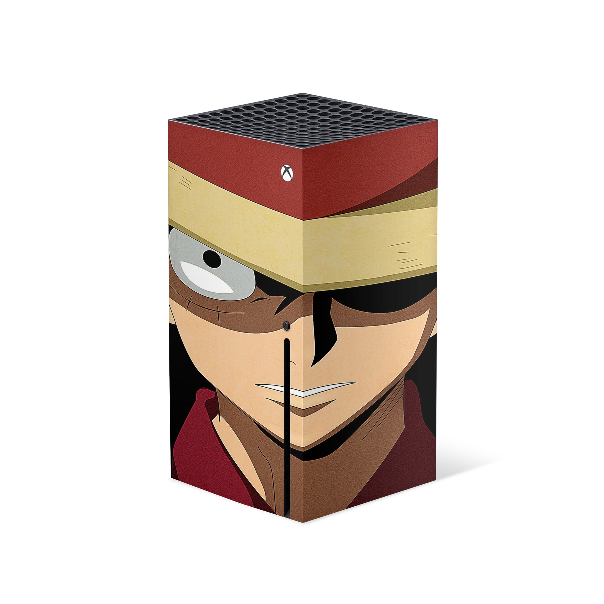 A video game skin featuring a Straw Hat Captain 3 design for the Xbox Series X.