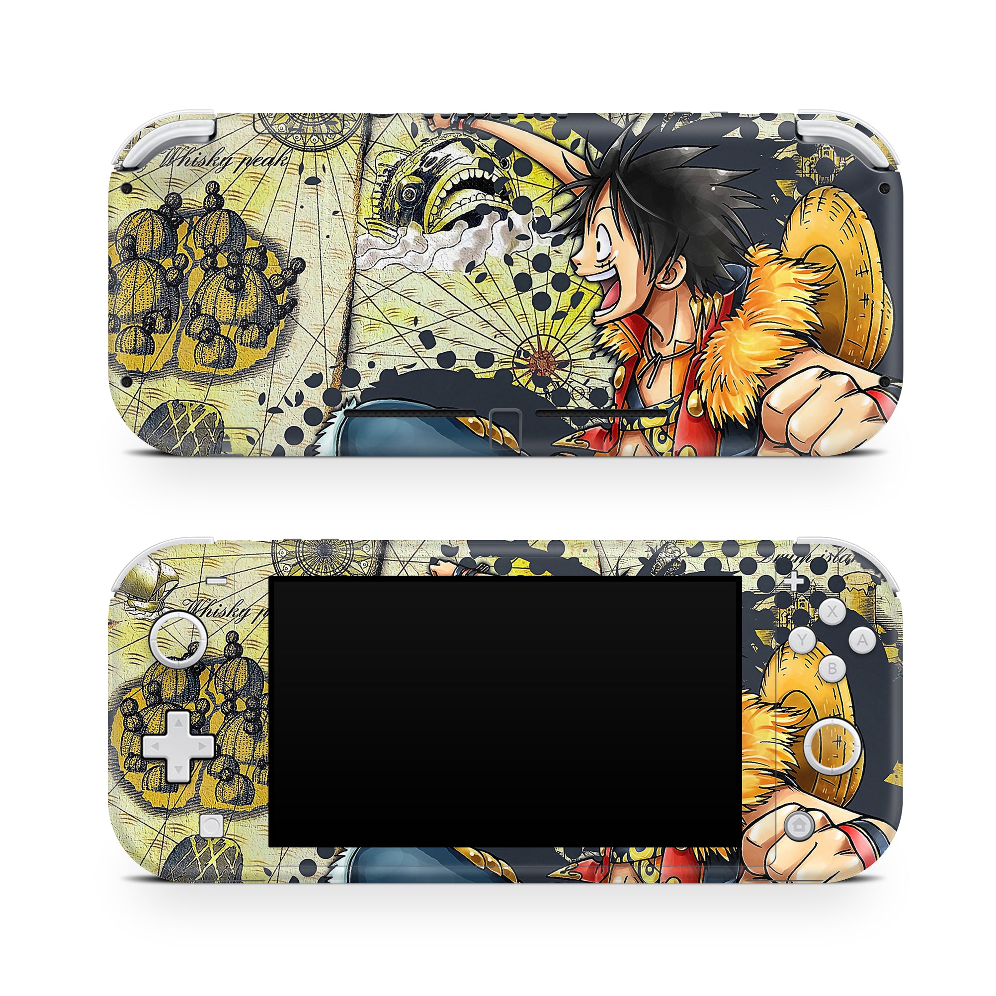 A video game skin featuring a Straw Hat Captain 4 design for the Nintendo Switch Lite.