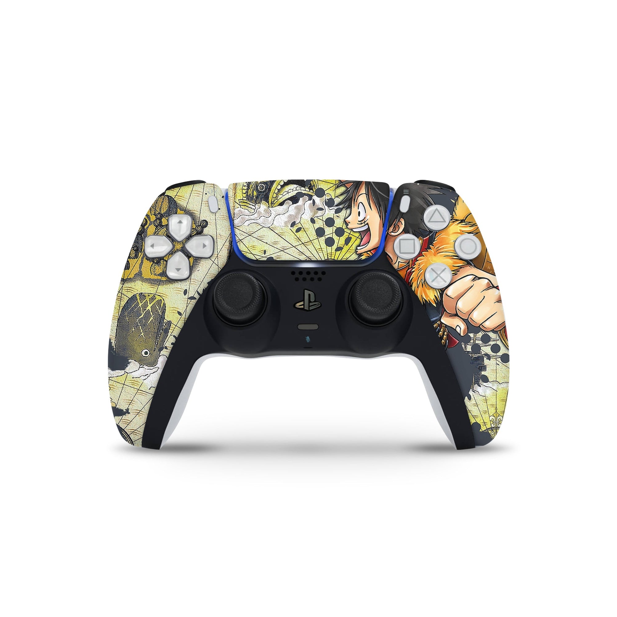 A video game skin featuring a Straw Hat Captain 4 design for the PS5 Controller.