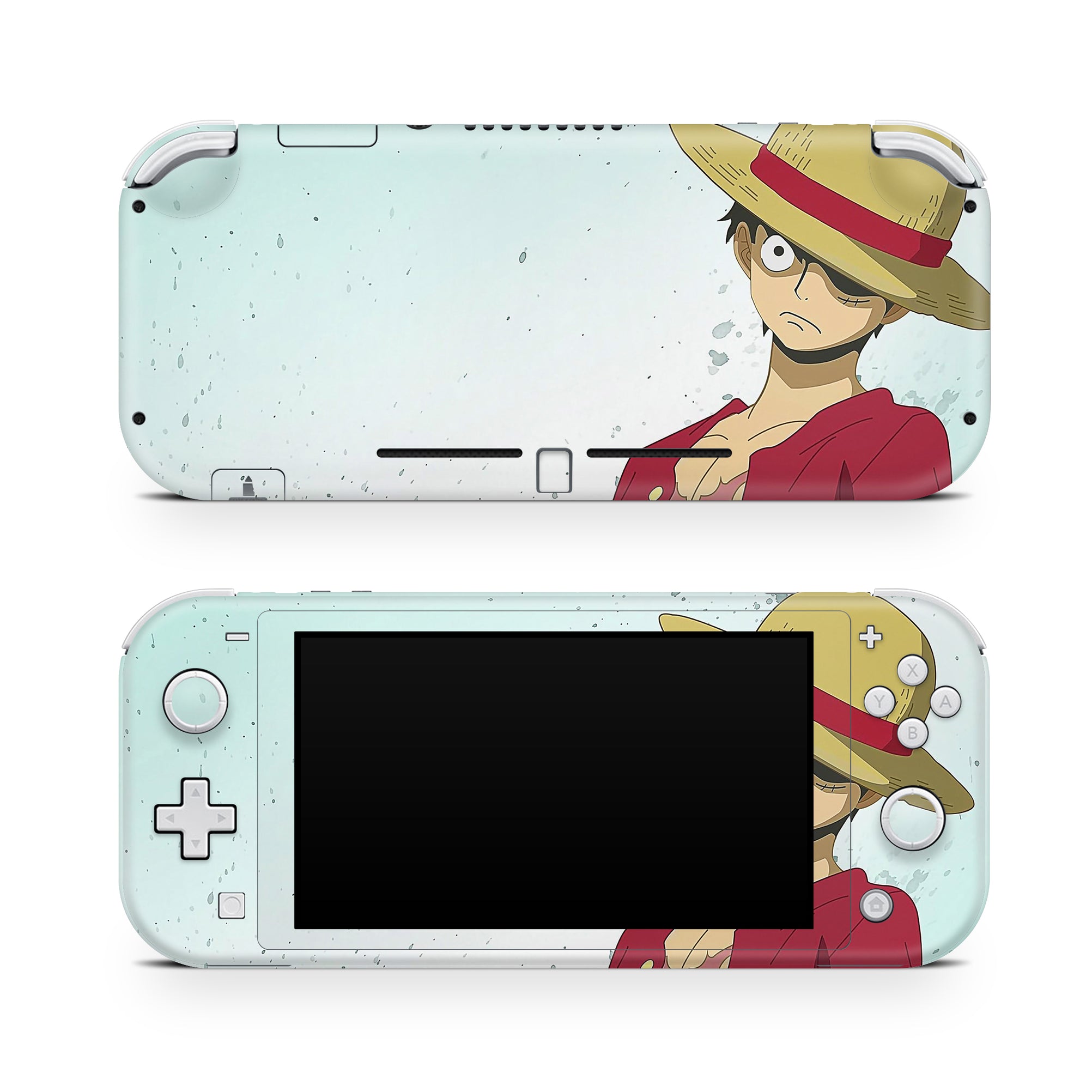 A video game skin featuring a Straw Hat Captain 5 design for the Nintendo Switch Lite.