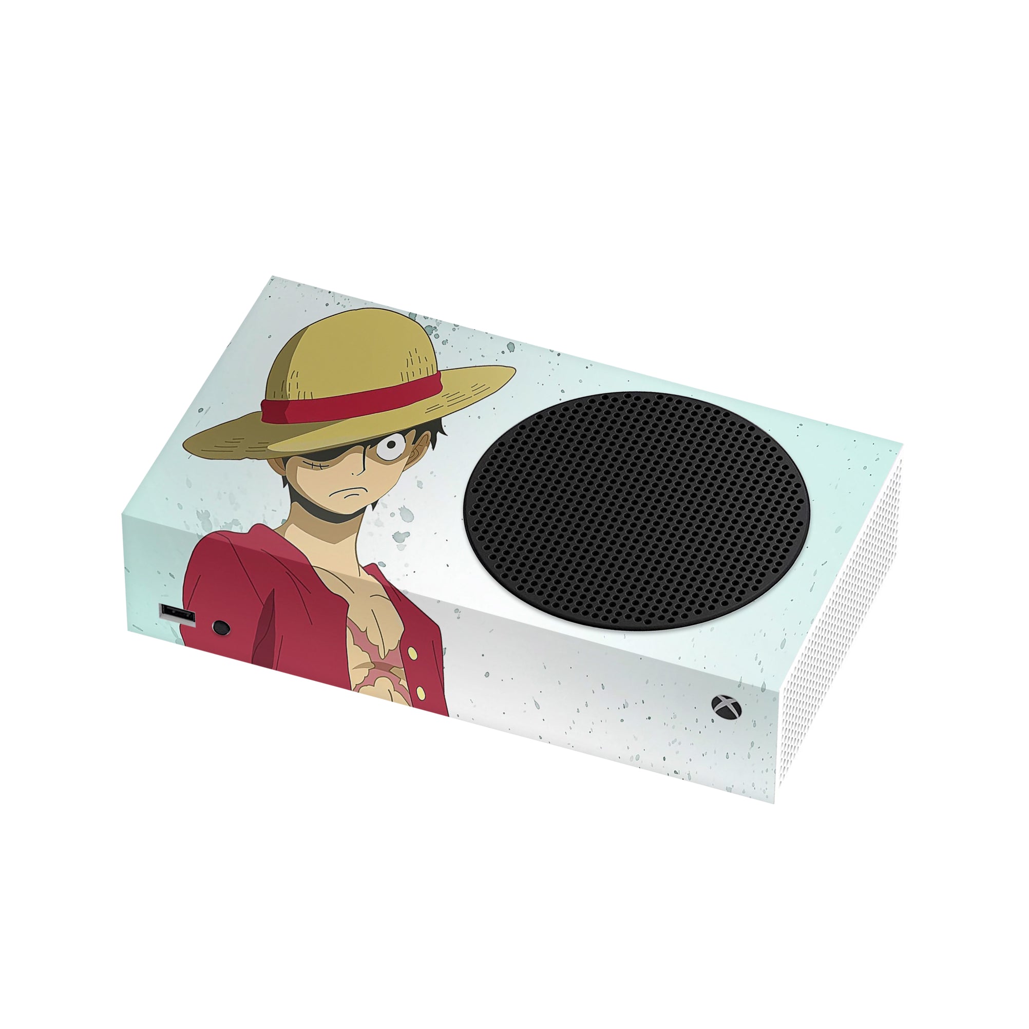 A video game skin featuring a Straw Hat Captain 5 design for the Xbox Series S.